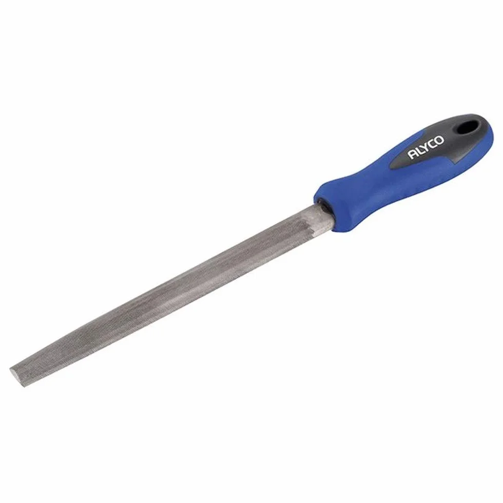 ALYCO 197510 Lima media-cana 150 mm mango bimaterial dentado entrefino