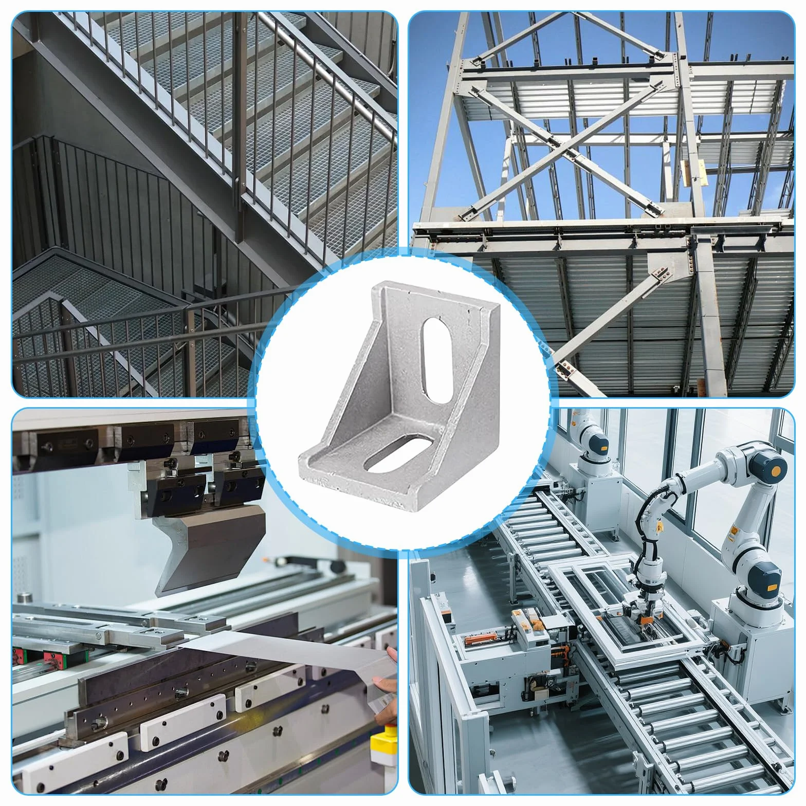 Foonary 24 angoli in alluminio pressofuso 40x40 per profilo CNC