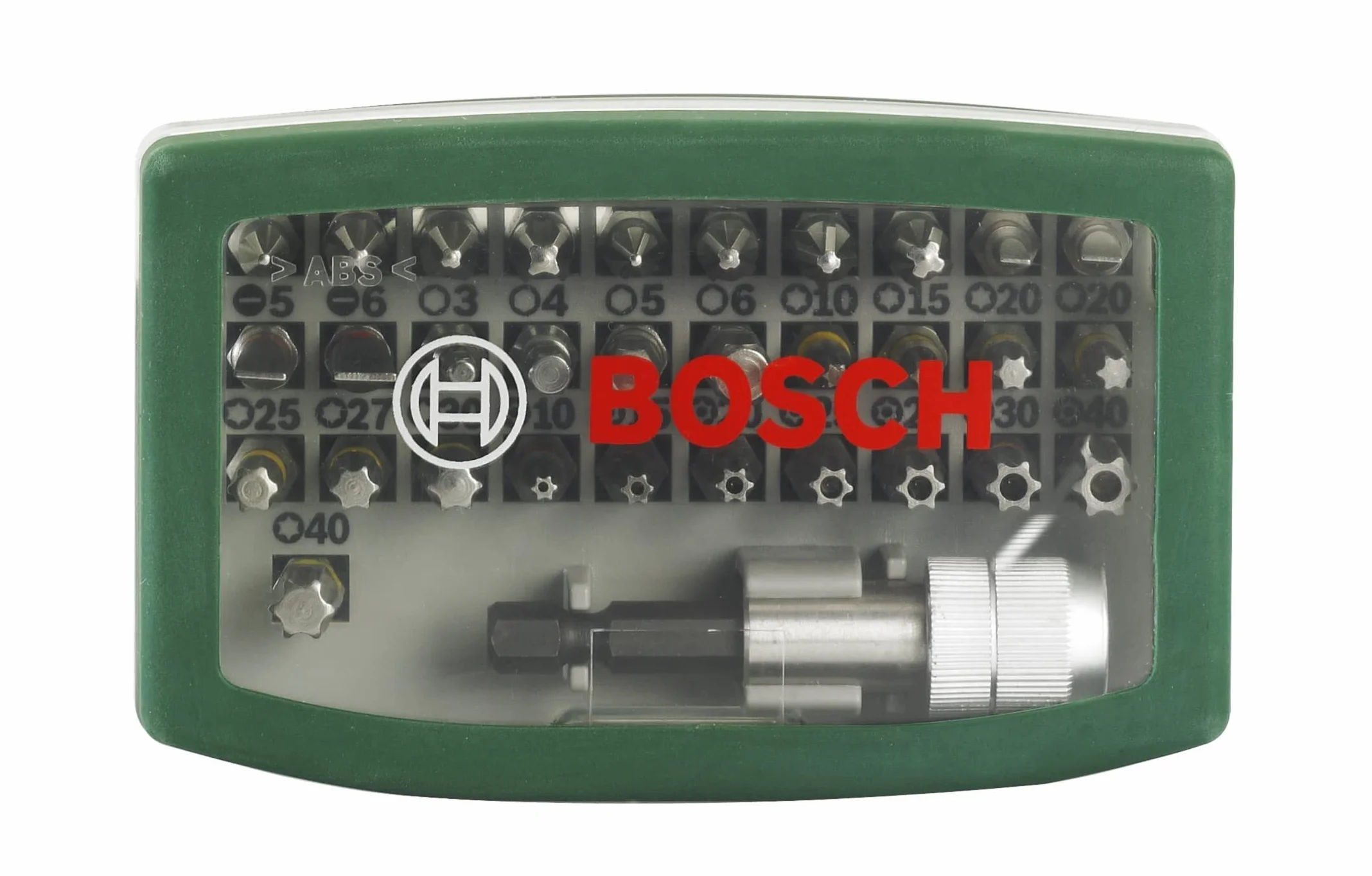 Bosch Rainbow Set 32 Inserti Avvitamento, Verde