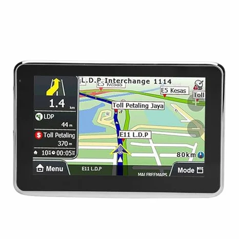 Touchscreen 5 pollici GPS Touch Screen 256 MB 8 GB universale per camion auto MP3 FM Europa Mappa/Mappe/Traffico in diretta/Parcheggio in diretta/Avvisi conducente/Voce