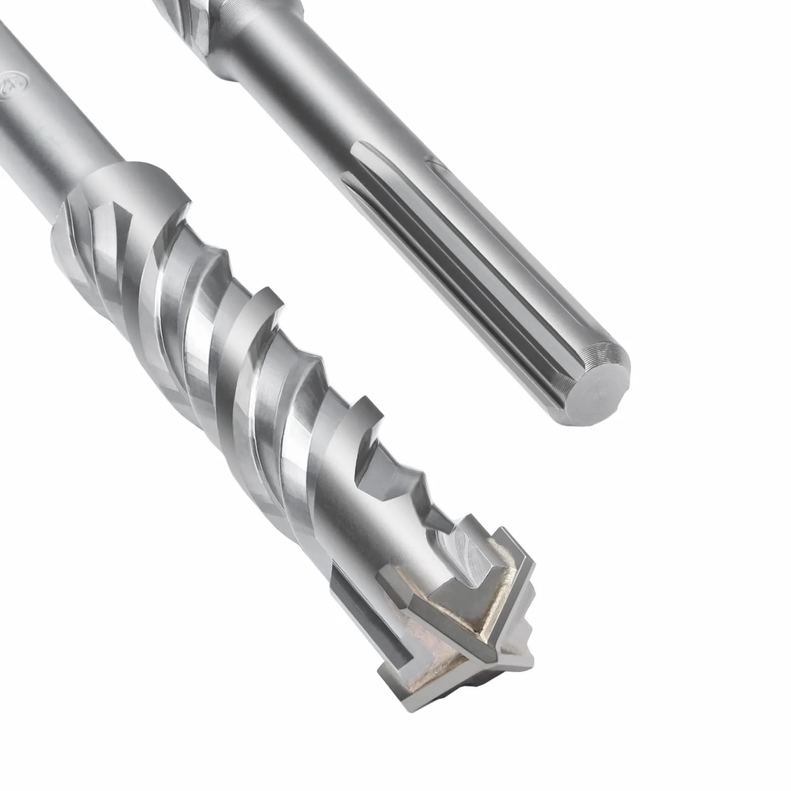 Punta SDS Max a doppia elica con 4 taglienti in carburo di tungsteno 32 x 260 mm per calcestruzzo pietra