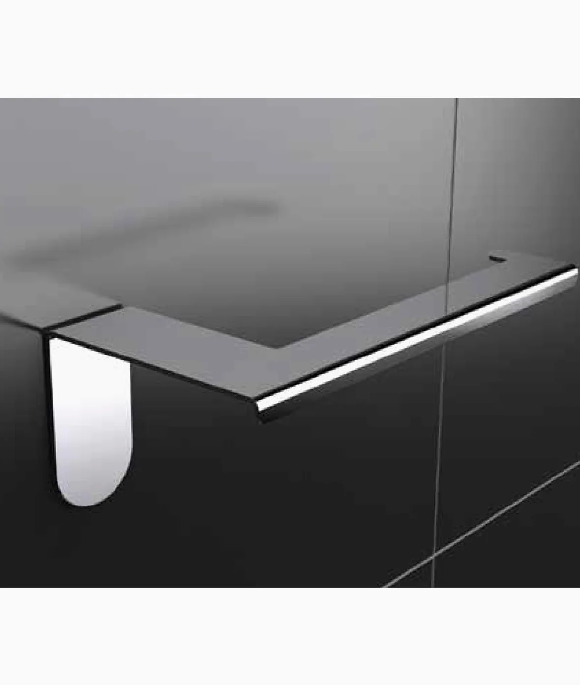 Portarotolo Acciaio Lucido Serie Easy Versione Adesivo o Silicone
