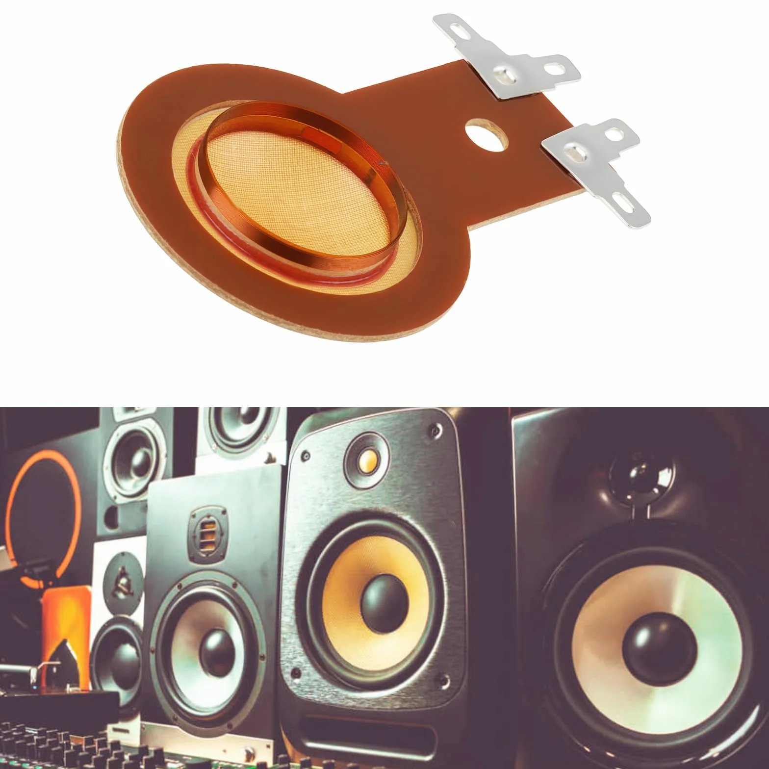 2 diaframma poppa 8 Ohm compatibile con Fostex compatibile con Foster 025H30 DC10/1501-16 H025N30 PHT-411 FT300H
