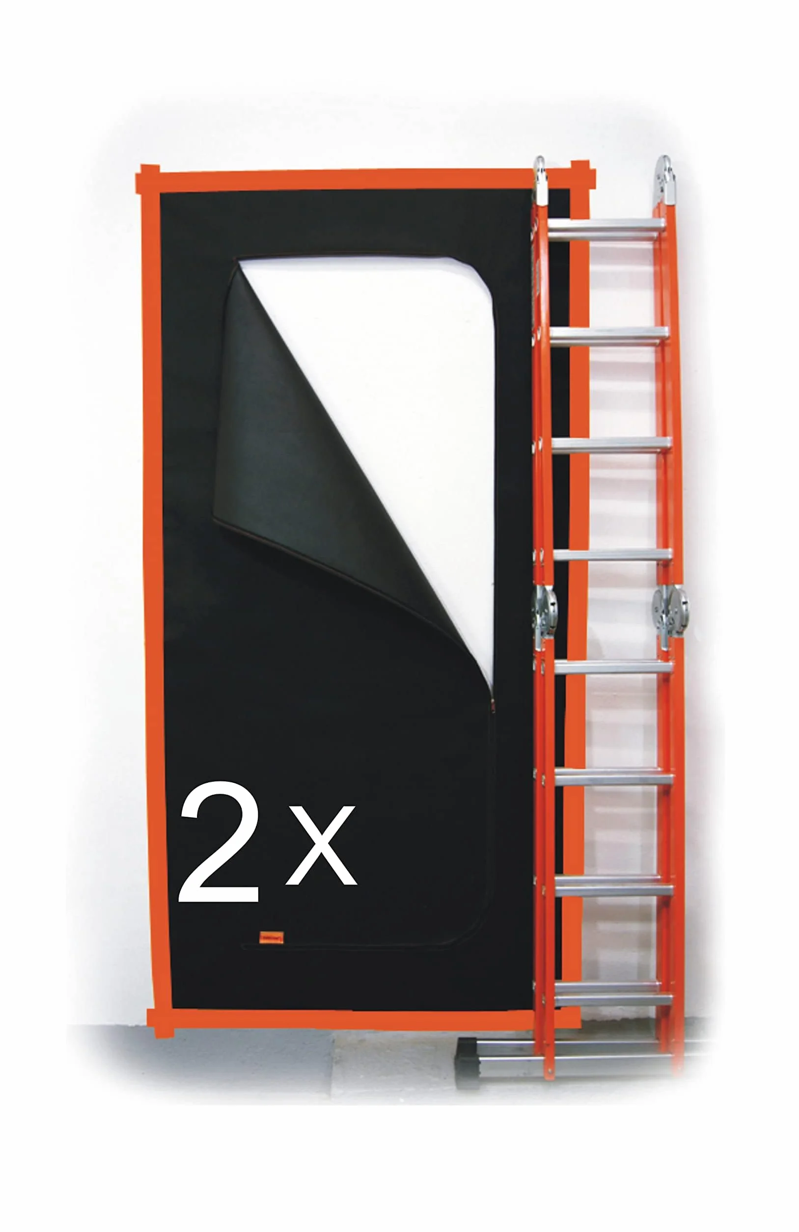 SafeCore Porta Antipolvere 220x110 cm 2 Pezzi, Cerniera Doppia, Tessuto Non Tessuto Polipropilene 120 g/m²