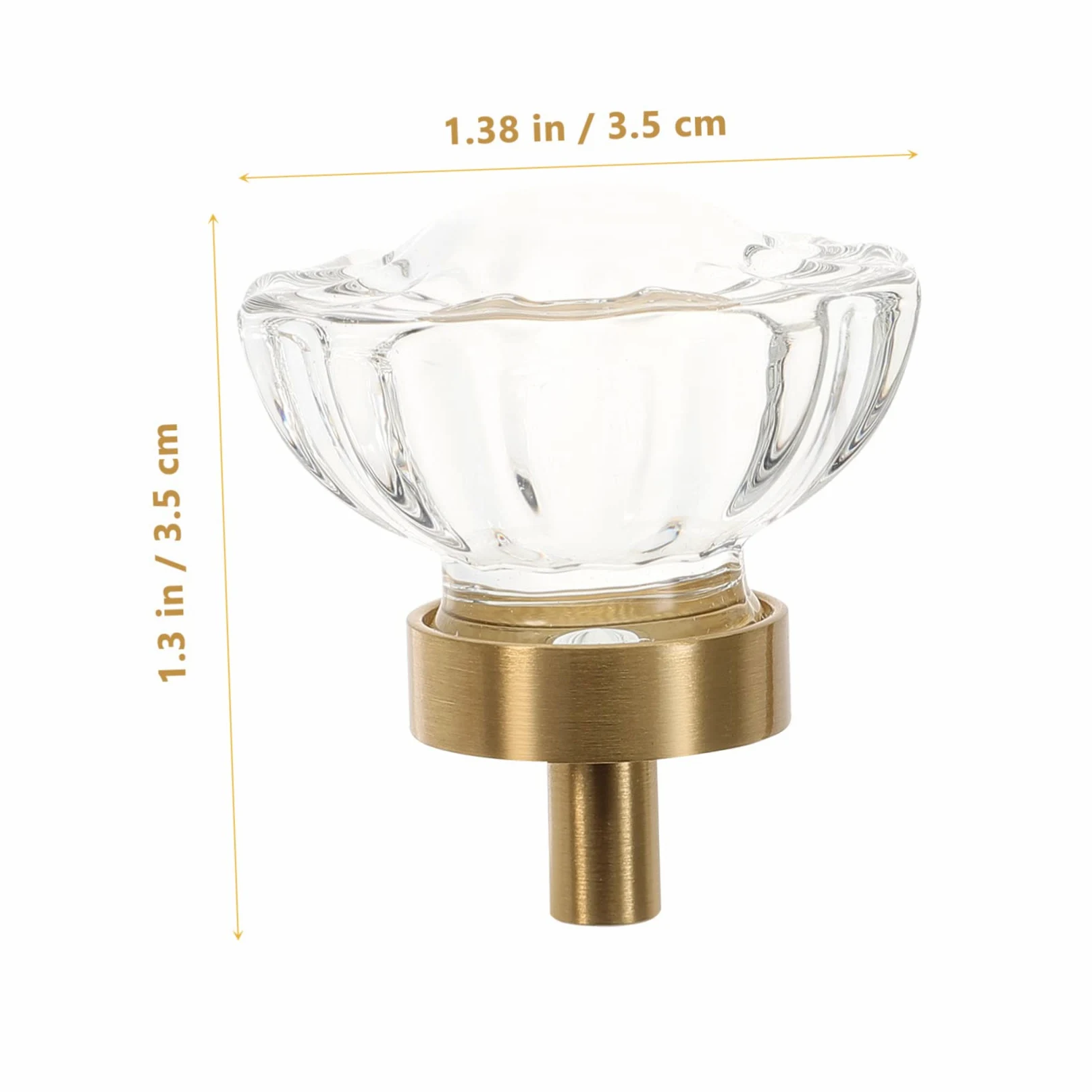 WOONEKY 4 Pomelli Per Cassetti A Forma Di Fiore in Cristallo Con Design A Forma Di Fiore Per Mobili Cassettiere Facili Da Installare Per La Casa