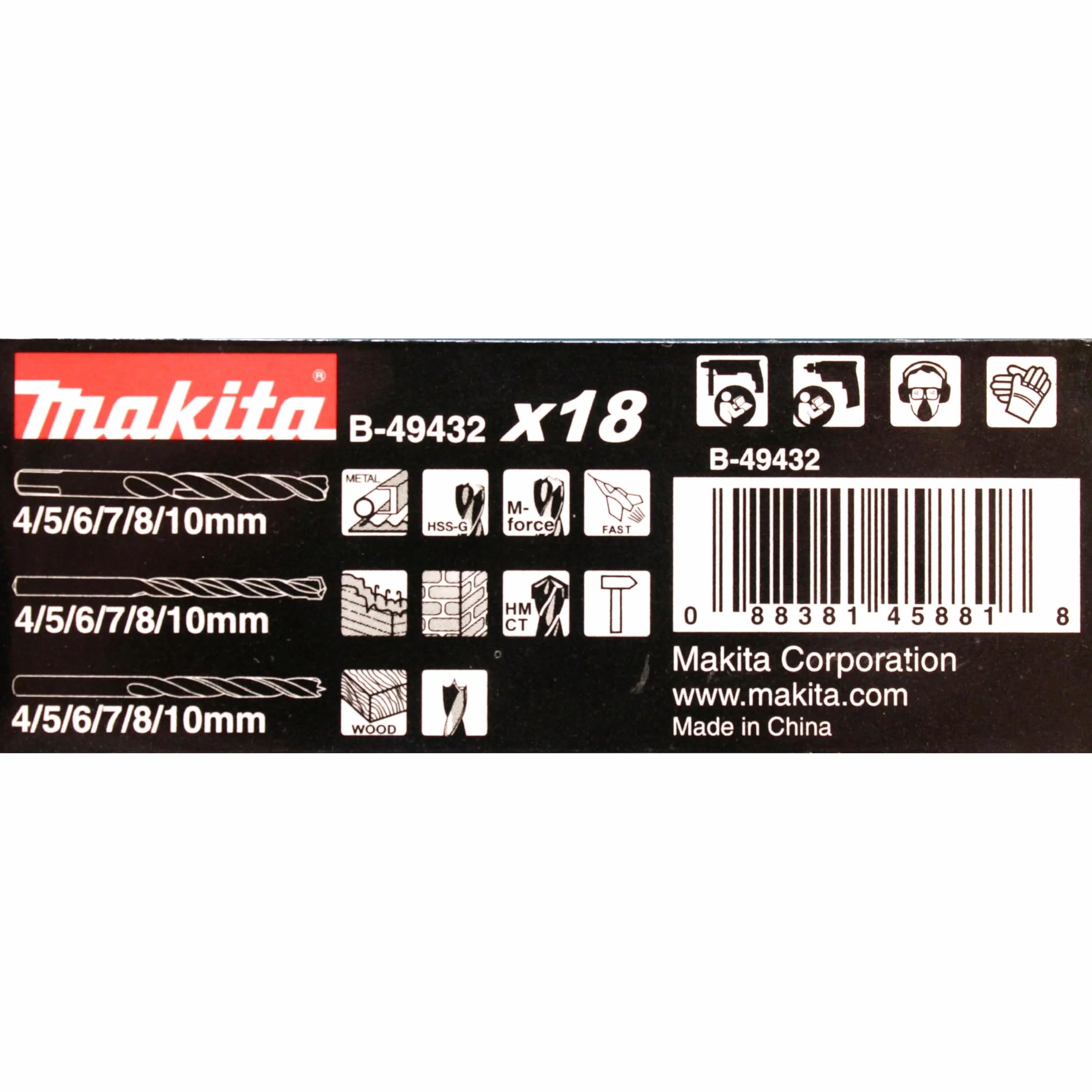 Makita zestaw kombinowany multicolore