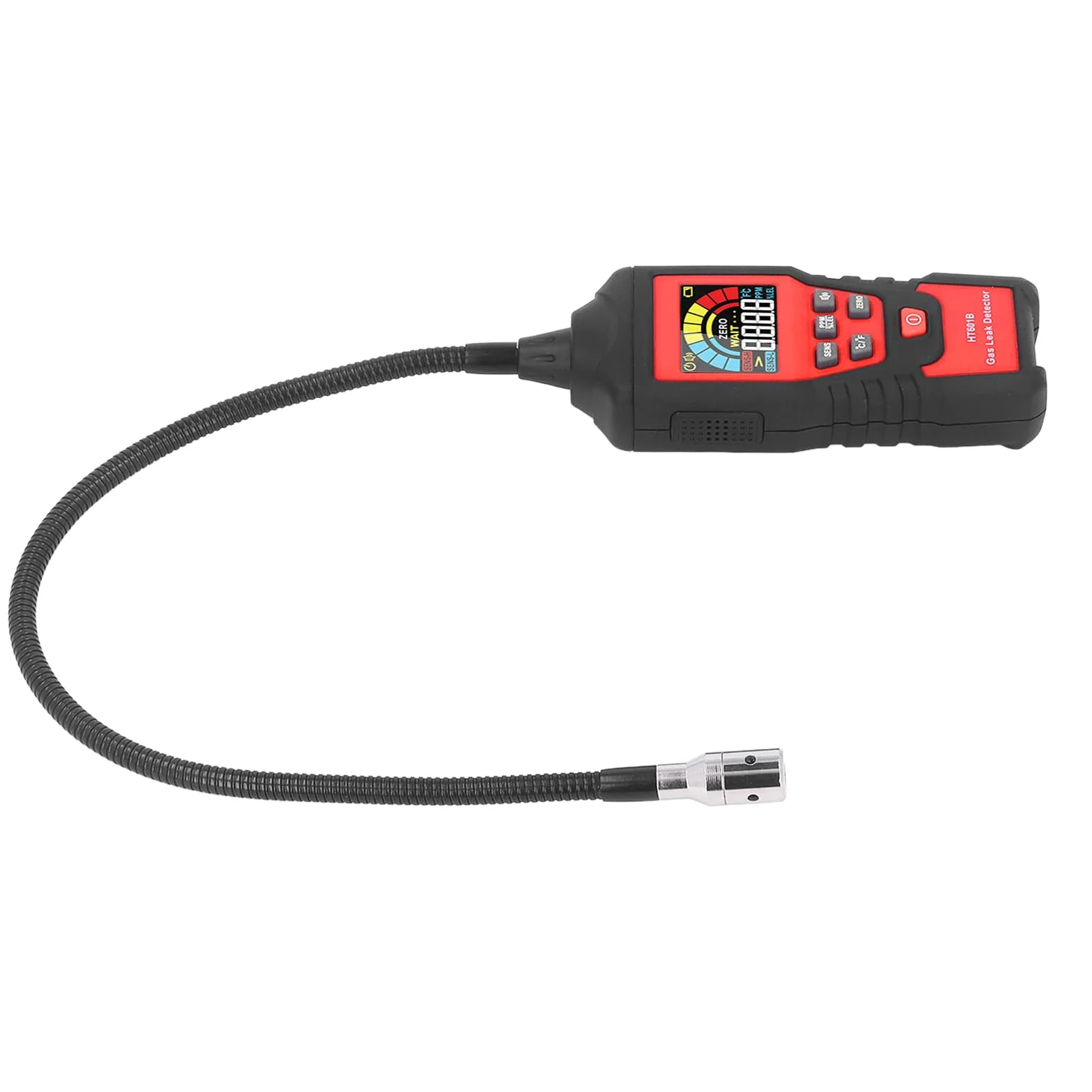 Hyuduo Rilevatore di Perdite di Gas, Rilevatore di Gas Combustibile ABS con Display LCD, Allarme Sonoro e Luminoso, sensibilità Al Metano 50 PPM, Alimentato AAA per Test Naturale Cucina Domestica