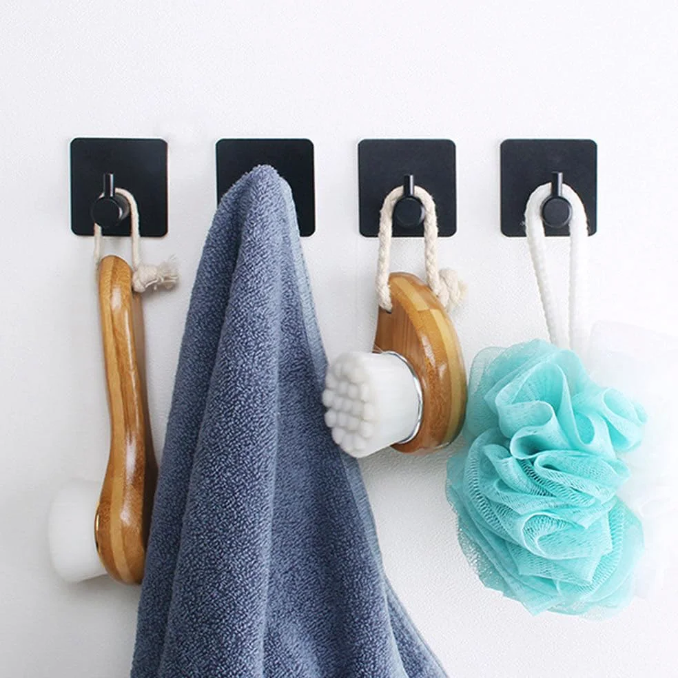 2 pezzi multiuso gancio a muro per porta, chiave, stoffa, cappotto, bagno, accappatoio, gancio, cucina, ferramenta, scaffale, borsa, gancio, organizzatore, appeso, B, nastro, 1