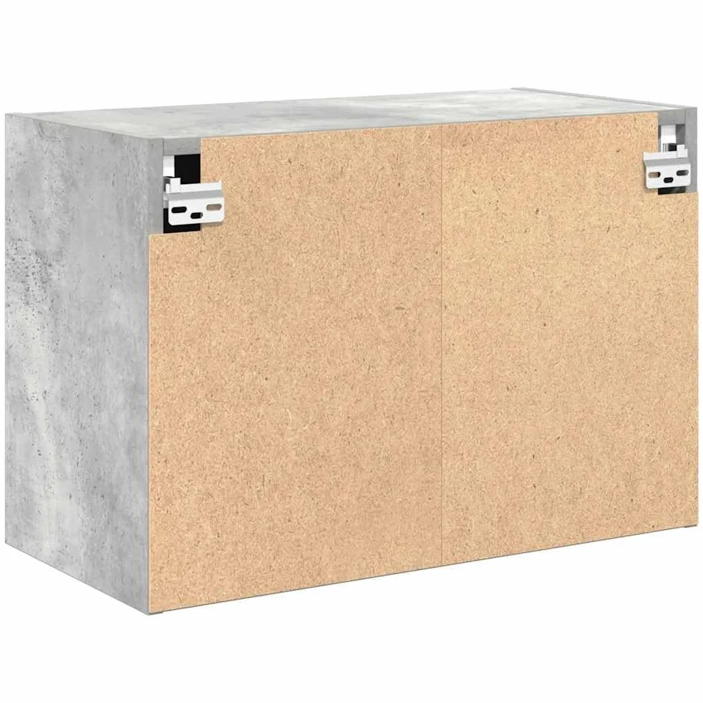vidaXL Pensile per Garage Grigio Cemento Legno Multistrato