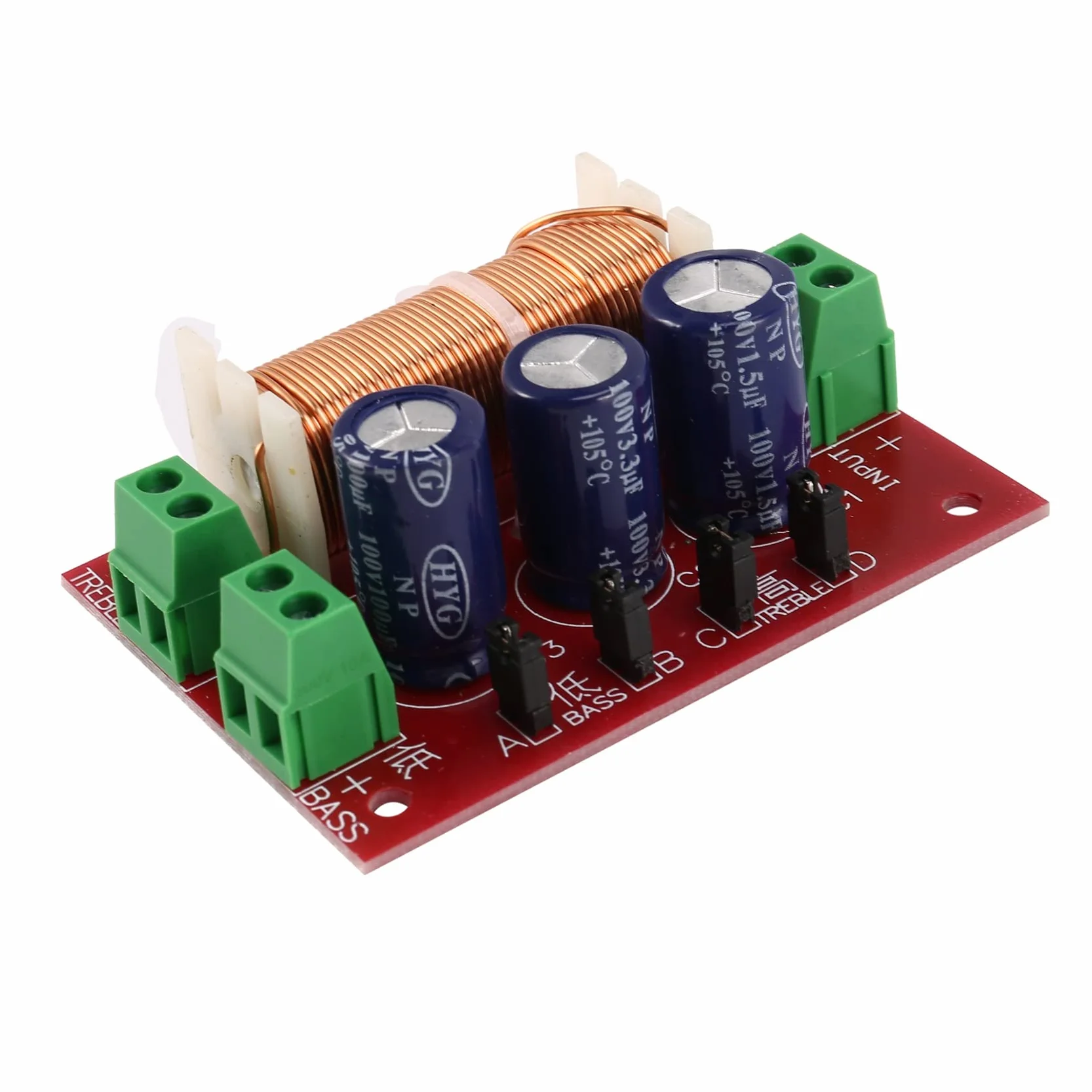 YLY-2088 Divisore di Frequenza Audio 400W Filtri Crossover Regolabili Un 2 Vie Full Range Divisore di Frequenza dei Acuti