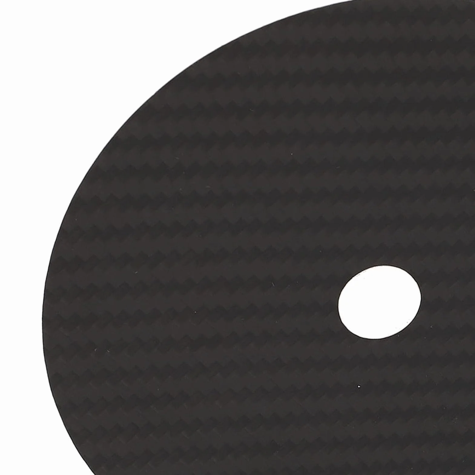 SIXRUN Carbon Fiber CD Tuning Pad 0.2mm CD DVD Stabilizer Mat con Assorbimento Vibrazioni per Miglior Chiarezza del Suono e Bassa Distorsione (BLACK)