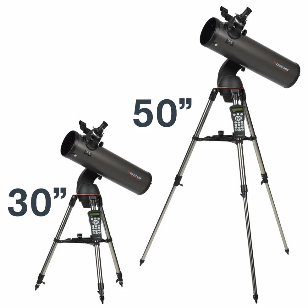 Celestron 31145 NexStar 130SLT Telescopio riflettore newtoniano computerizzato portatile con montatura a forcella a sgancio rapido, software Starry Night Special Edition, grigio