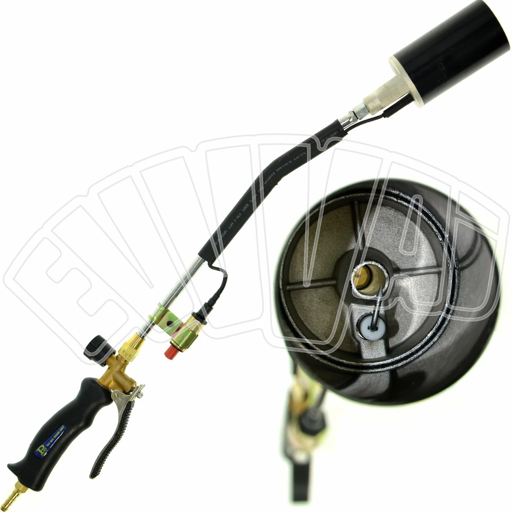 Bruciatore a Leva 70cm Diam. 60mm Piezo Cannello a Gas Saldatore Sverniciatore