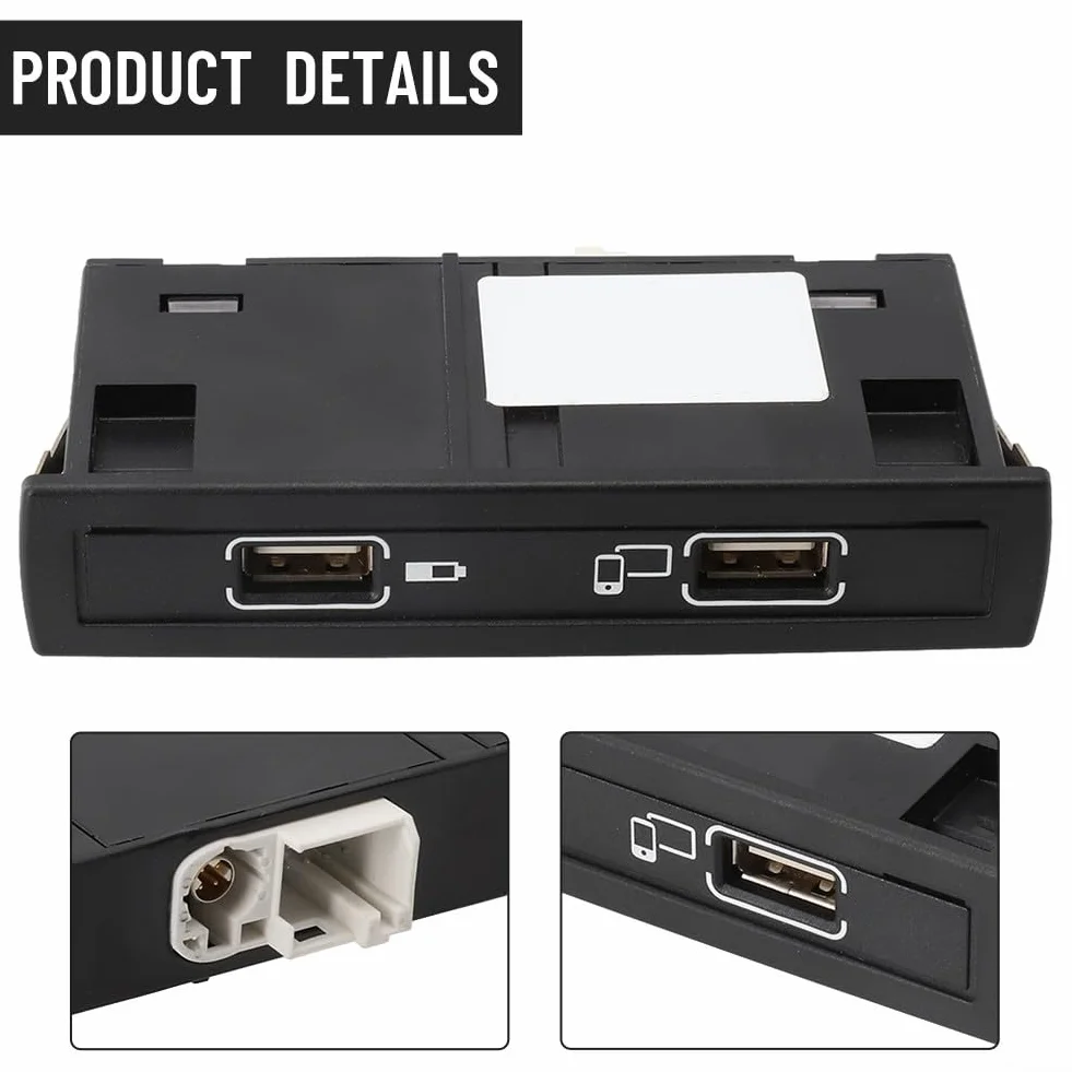 Presa USB per cruscotto auto, doppia porta USB caricabatteria da auto adattatore presa di alimentazione A1728202100 per Mercedes CLS classe A GLA GLE CLA
