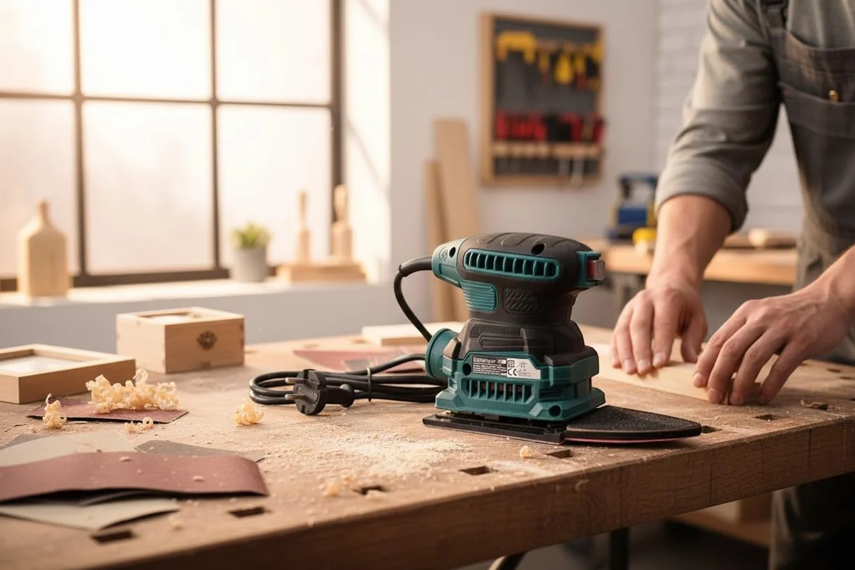 Levigatrice triangolare orbitale 2 in 1 200 W Dischi abrasivi Delta per legno