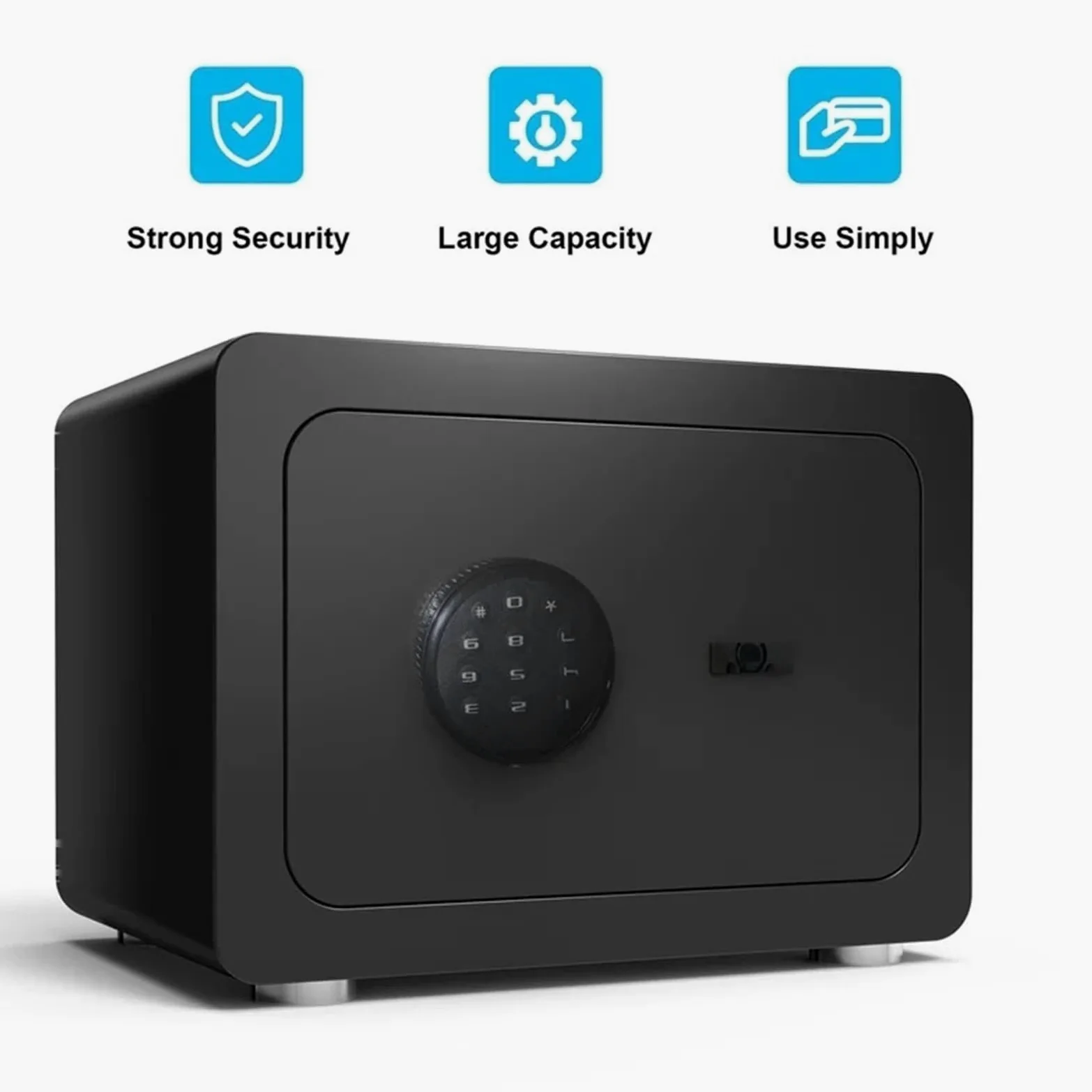 Casseforti Cassaforte per la casa con archiviazione Elettronica del codice digitaleLa cassaforte è Realizzata in Acciaio Inossidabile in Un Unico Pezzo Cassaforte antifurto