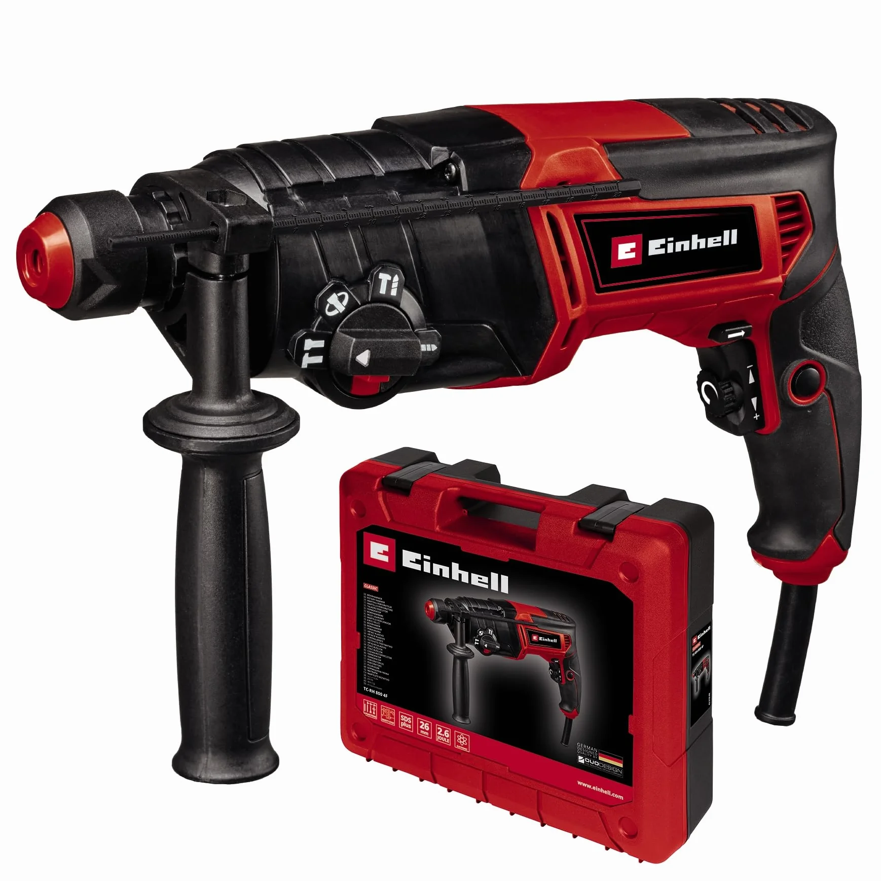 Einhell TC-RH 800 4F Martello Perforatore 800 W 2,6 Joule SDS-Plus E-Box