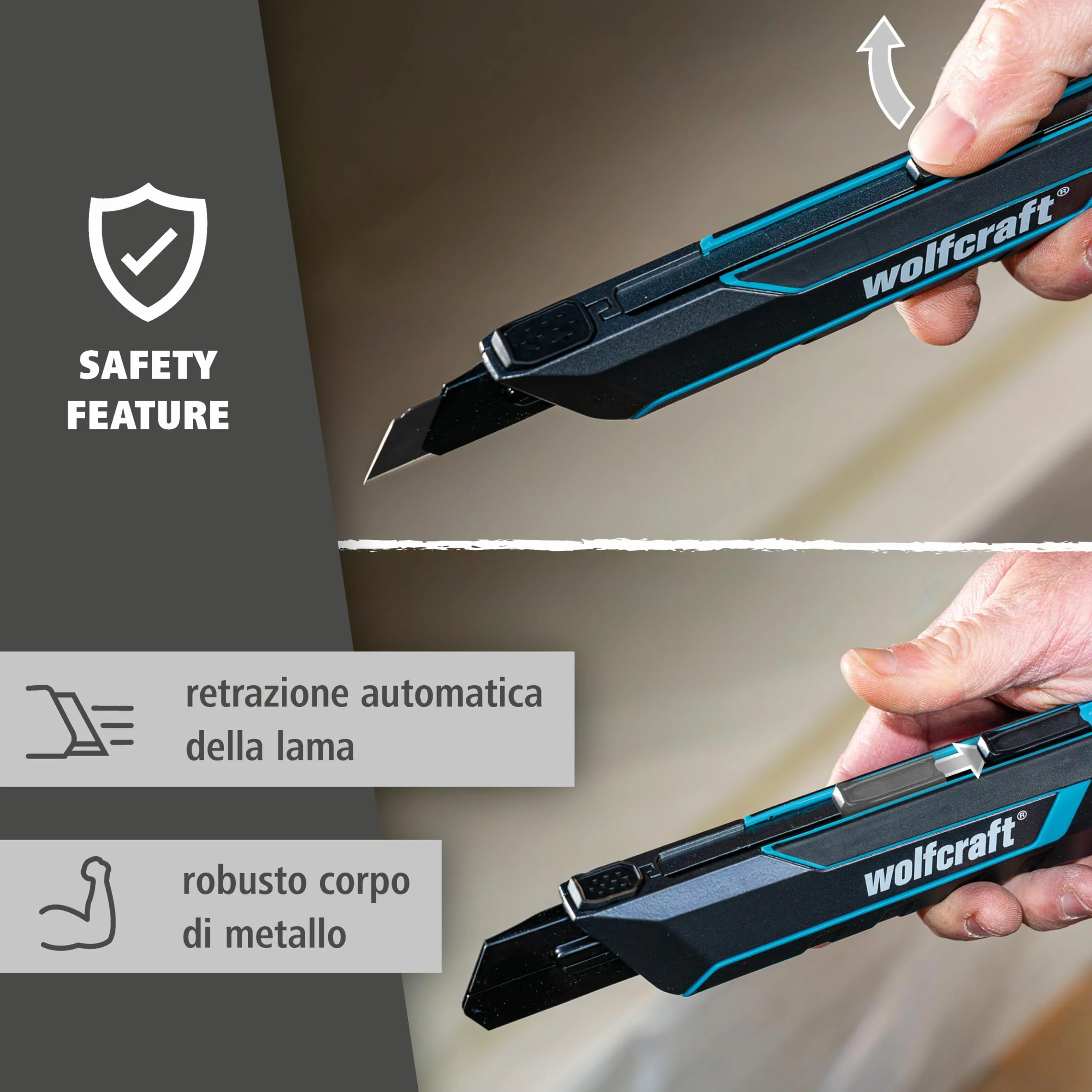 wolfcraft Cutter Lama a Spezzare PRO SAFETY 25 mm