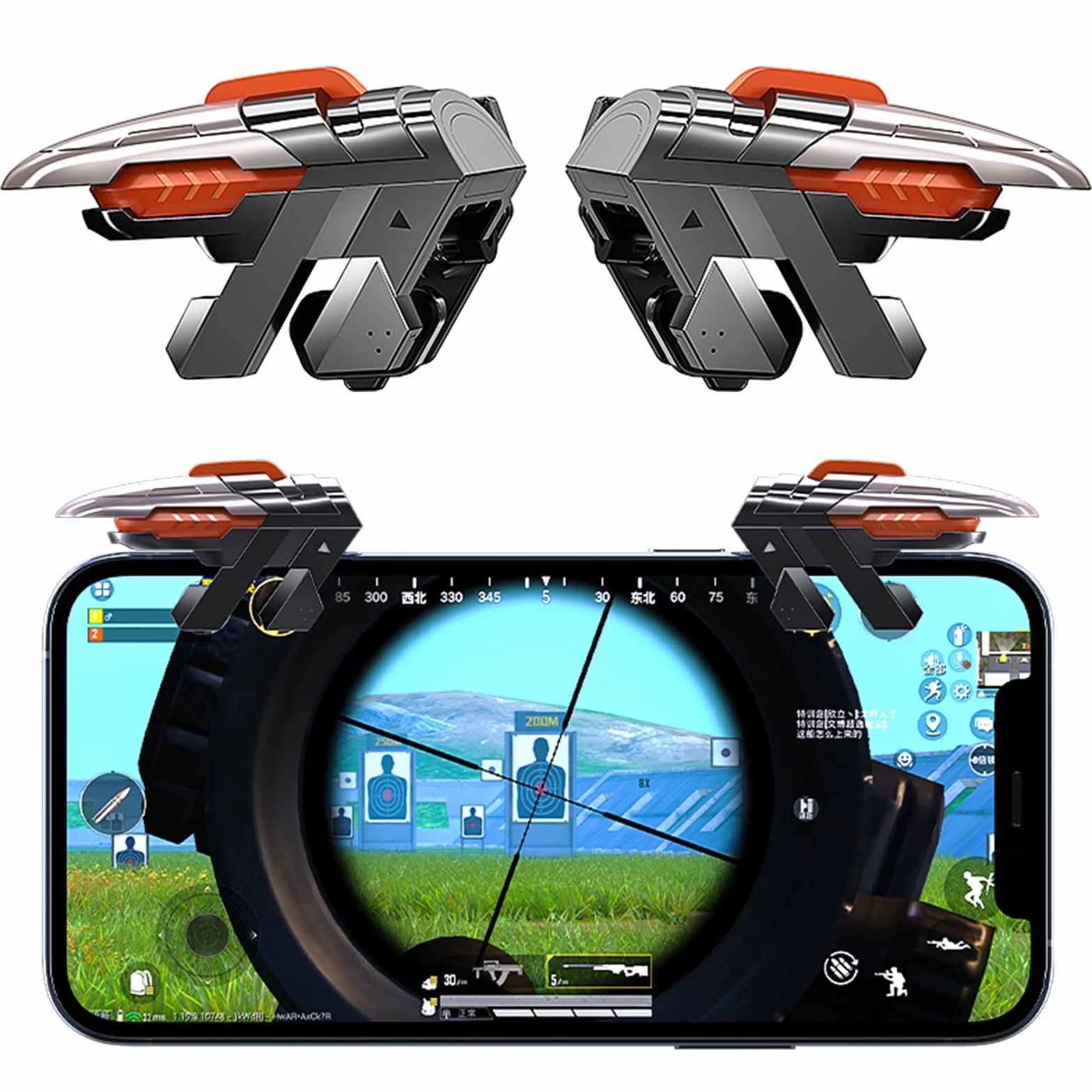 Controller mobile Trigger Joystick Game Phone Accessori per PUBG Call of Duty Compatibile con iPhone iOS Android Smartphone