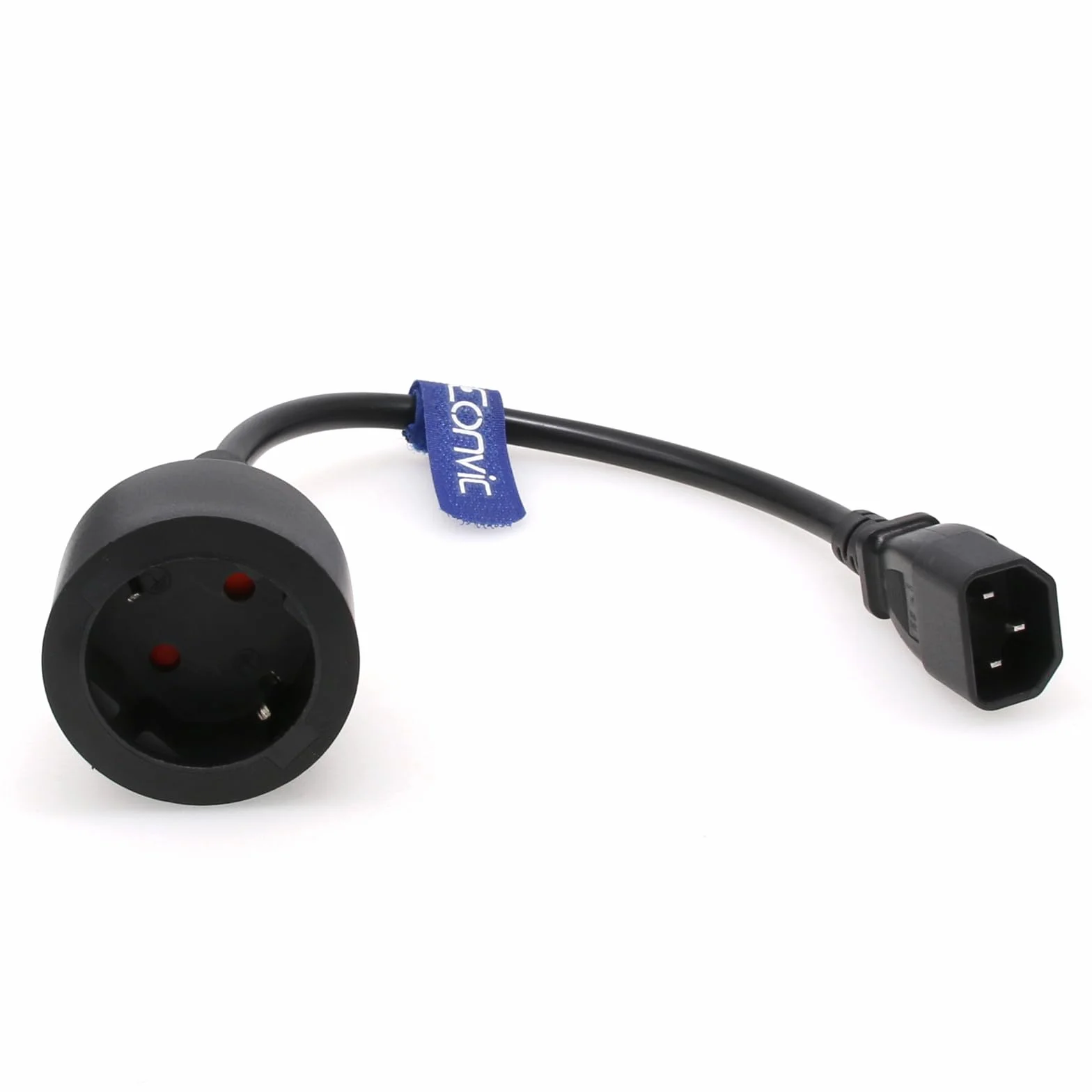 IEC 320 C14 - Cavo adattatore corto con presa femmina europea, per UPS PDU