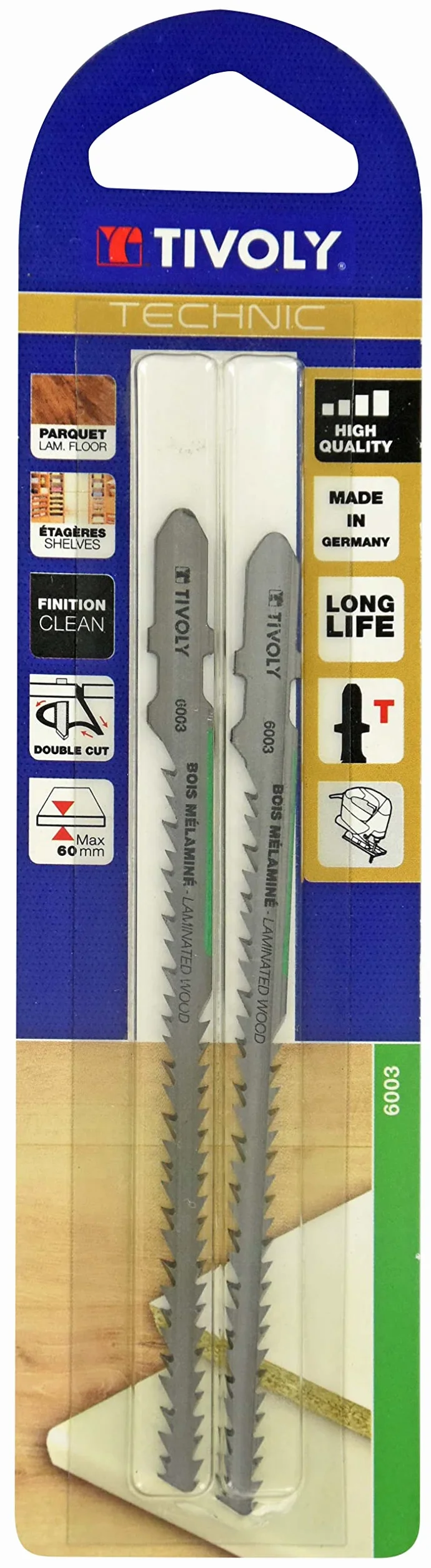 Tivoly XT505526003 - Lame per seghetto alternativo, colore: grigio, set da 2 pezzi