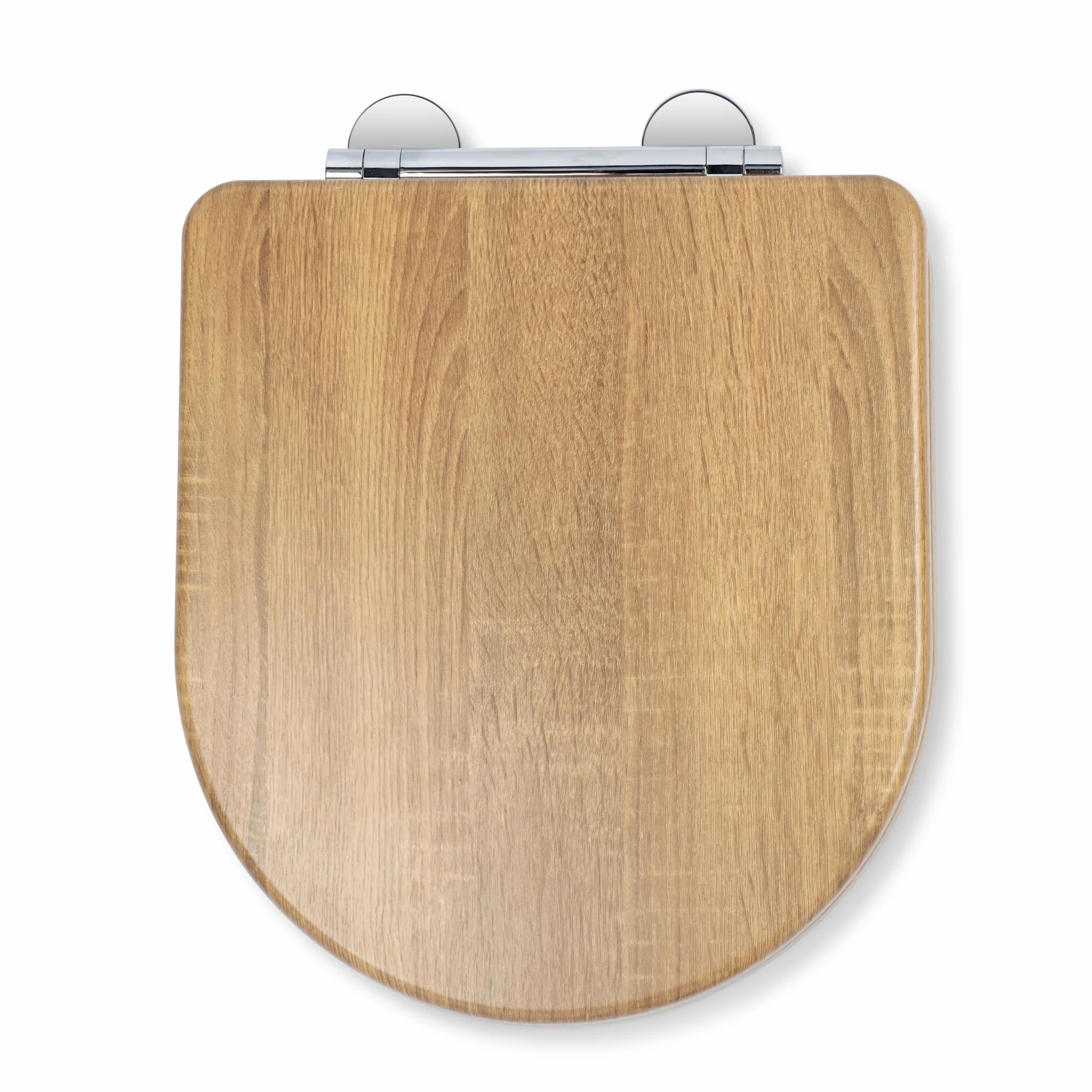 Croydex Levico Flexi-Fix - Sedile WC a forma di D, chiusura rallentata, pulsante di sgancio rapido per una facile pulizia, cerniere regolabili con fissaggi superiore e inferiore inclusi, superficie