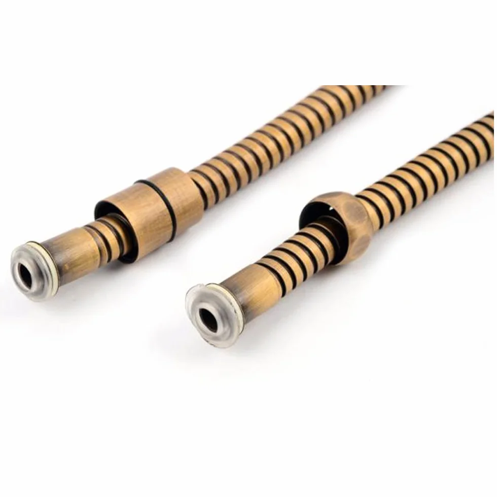 1.5 m in acciaio INOX Hi Flow doccia doppia aggraffatura (1.5m Shower Hose)