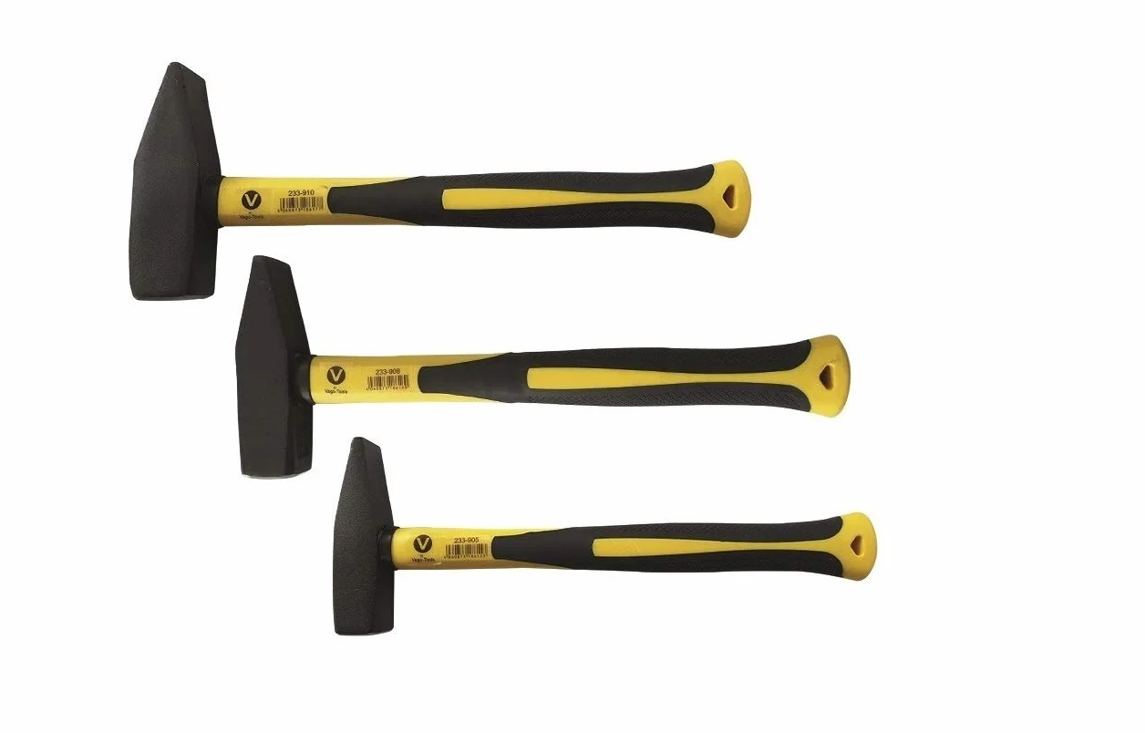 Set professionale da 3 pezzi con martello da fabbro in fibra di vetro 500 800 1000