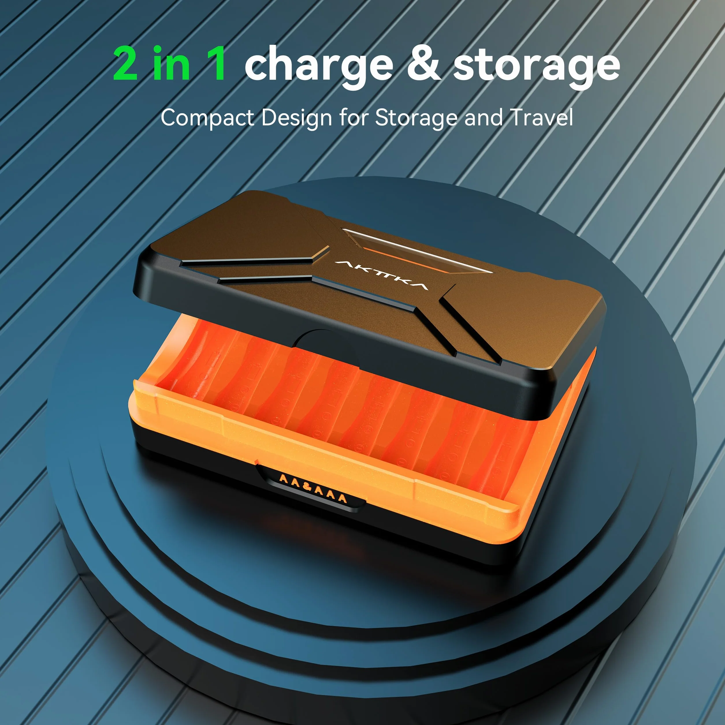 Caricabatterie Pile Ricaricabili Stilo AA e Mini Stilo AAA Intelligente 8 Slot, Ni-MH Ni-CD Ricaricabili Caricabatterie Batterie con Display LCD(con Cavo USB)