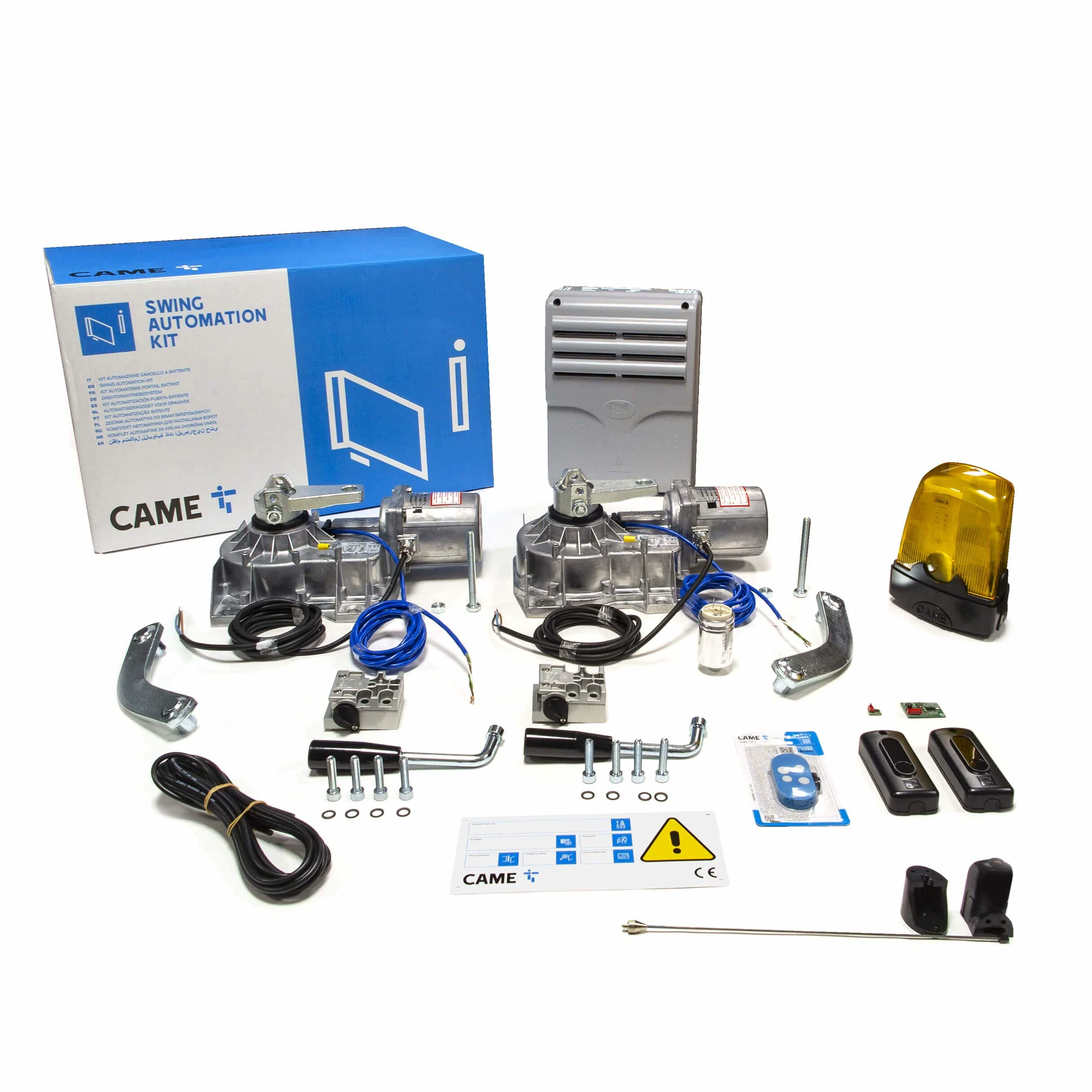 CAME 001U1924 KIT FROG INTERRATO PER CANCELLI A BATTENTE FINO A 3,5 METRI E 400 KG PER ANTA, IDEALE PER UN UTILIZZO RESIDENZIALE, SISTEMA AC 230 V, COLORE GRIGIO