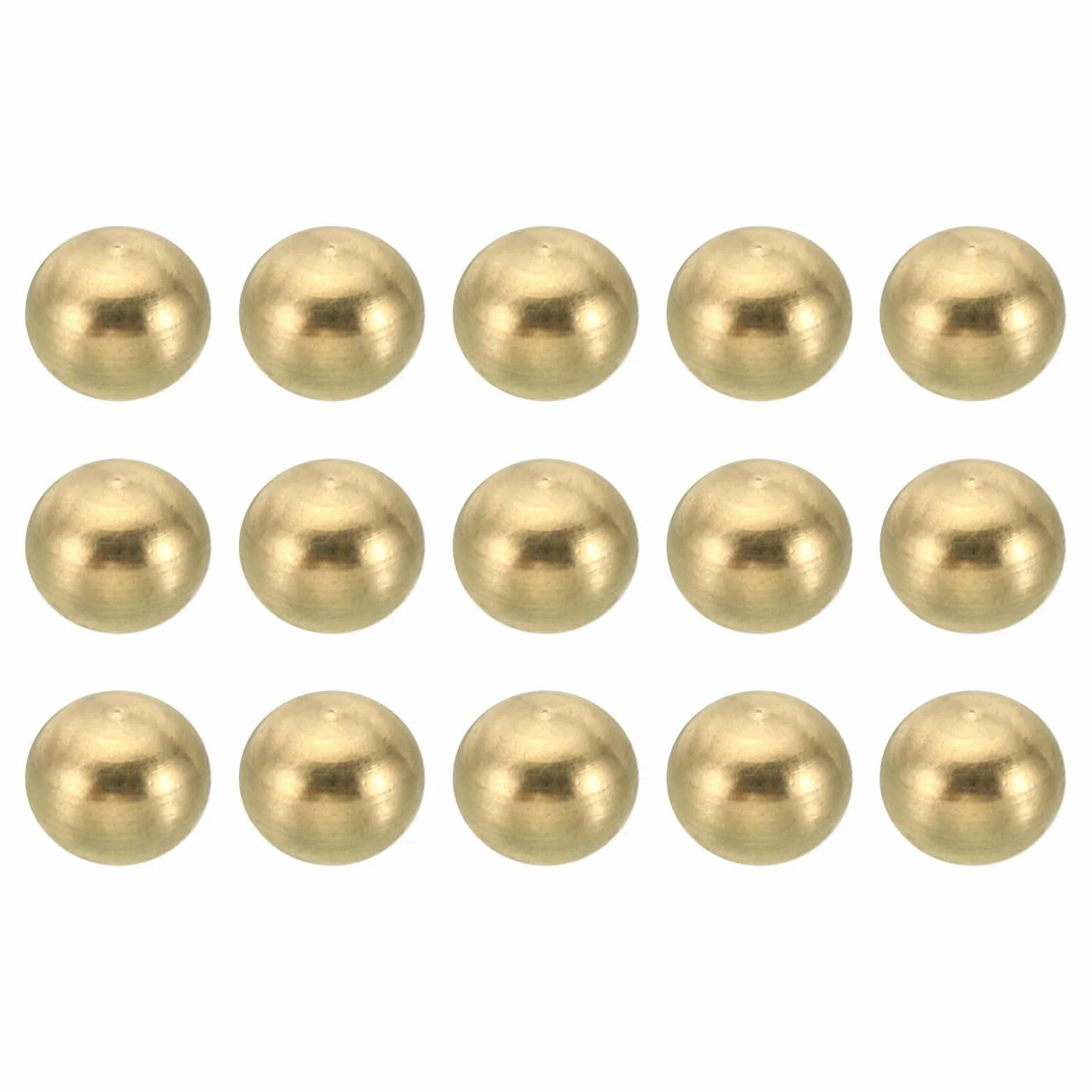 PATIKIL M3x0.5 Filettatura Tappo Dadi Manopola 15 Pacco Ottone Sfera Lampada Decorazione Vite 6mm