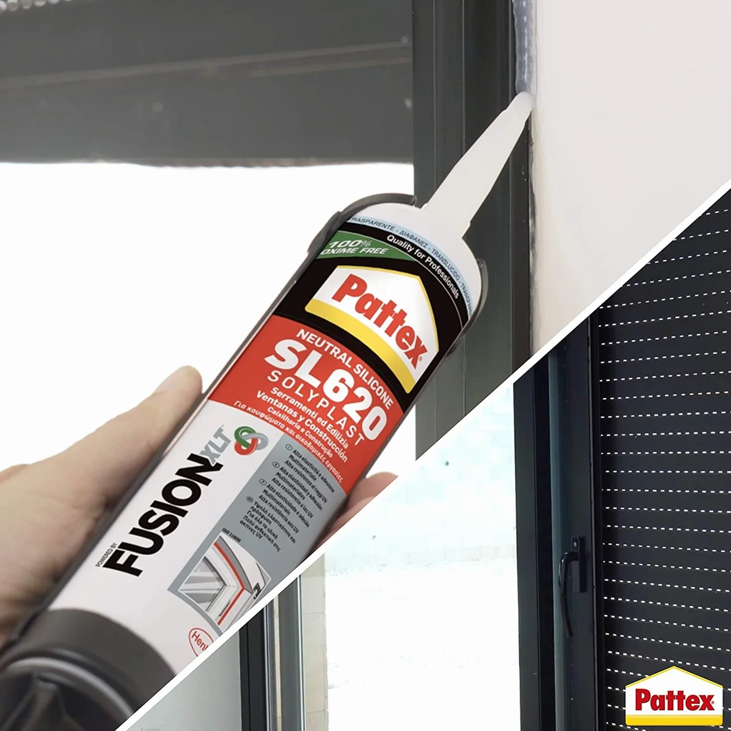 Pattex Silicone SL 620 Marrone RAL 8014 300ml Odporny na pleśń i UV ISO 11600