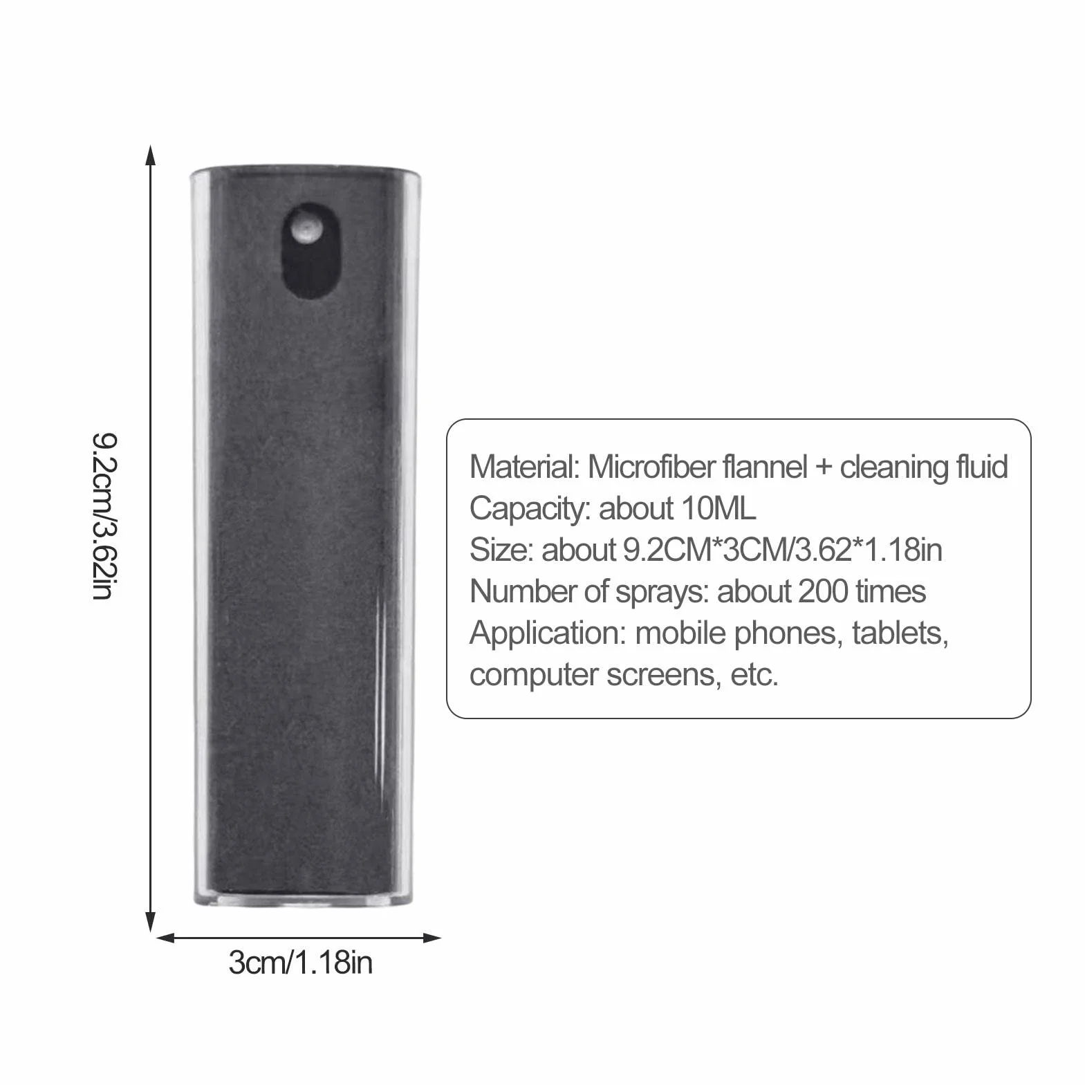 YUNYI Spray per la Pulizia dello Schermo del Telefono | Nebulizzatore Touchscreen | Detergente per Schermo Portatile per PC Portatile per Tablet per Tutti Gli schermi di telefoni, Laptop e Tablet