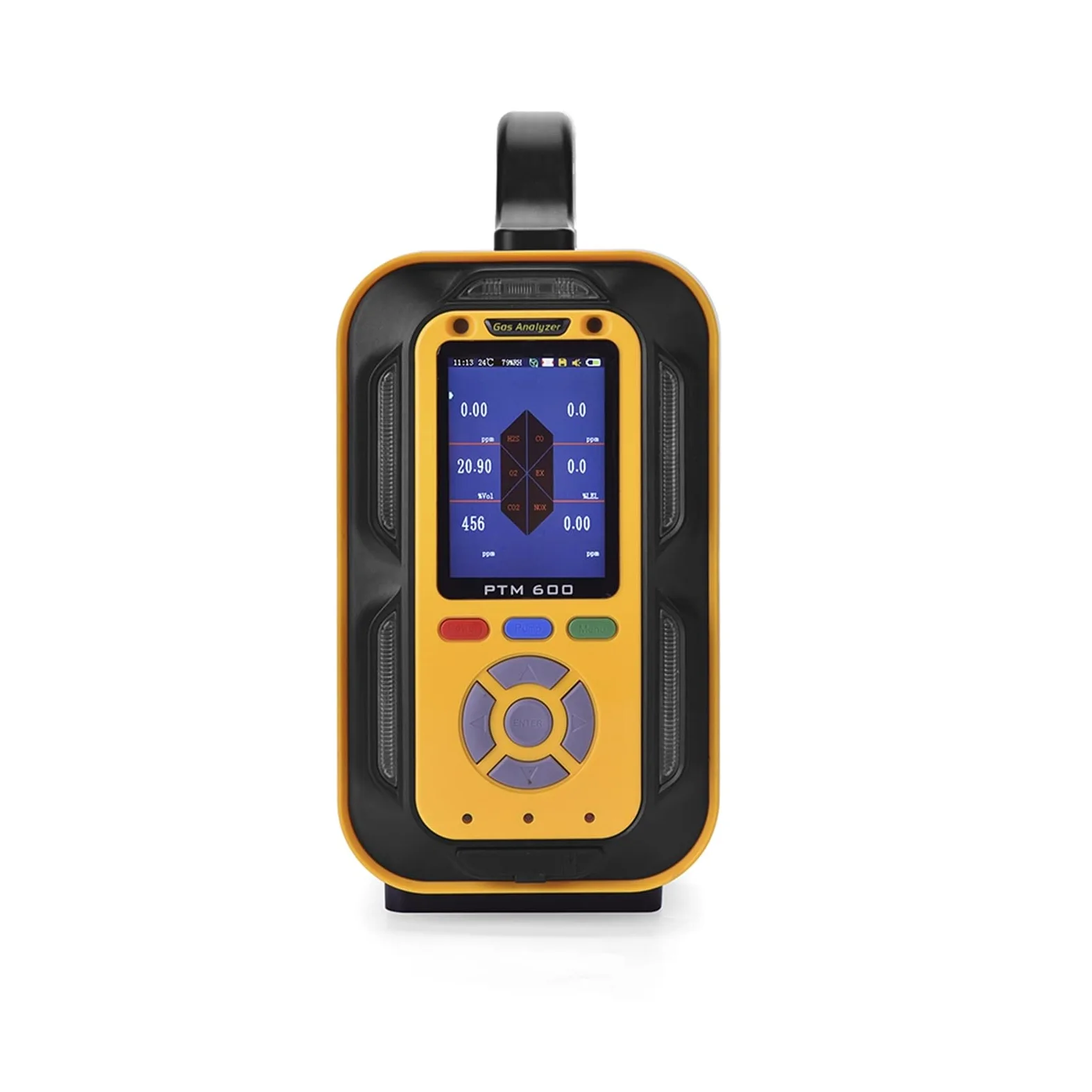Rilevatore di gas, Rilevatore di perdite gas naturale combustibile metano portatile, rilevatore con allarmi acustici e visivi (0-100% LEL - Nero) per lavoro, casa(Infrared 0-100% Vol)