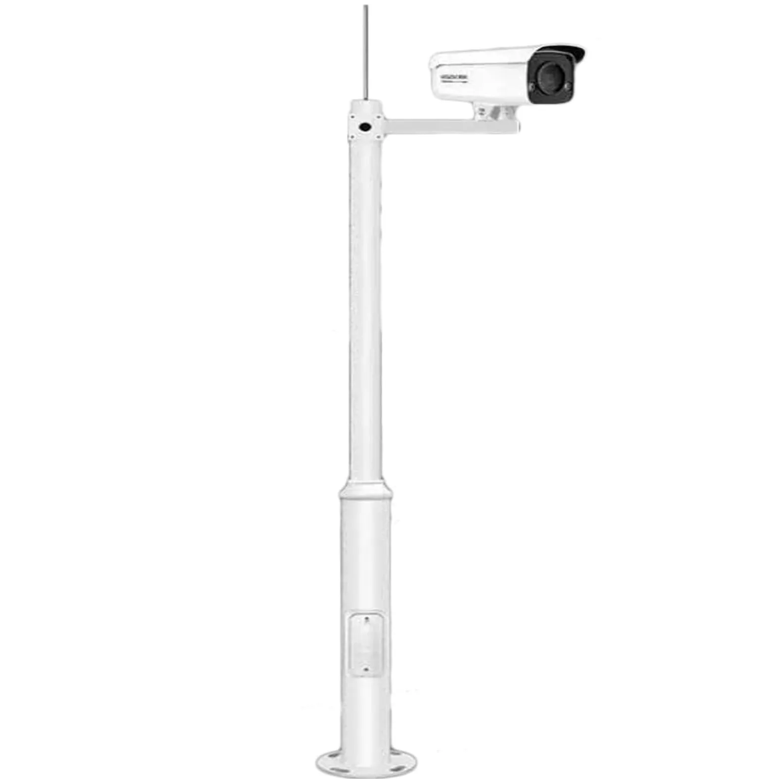 ERRULAN Staffa per Telecamera Esterna Supporto per palo per Telecamera di Sicurezza Esterna e Pannello Solare, palo di sorveglianza, palo CCTV per Tutte Le Stagioni(A,Height 2.5m/8.2 ft)