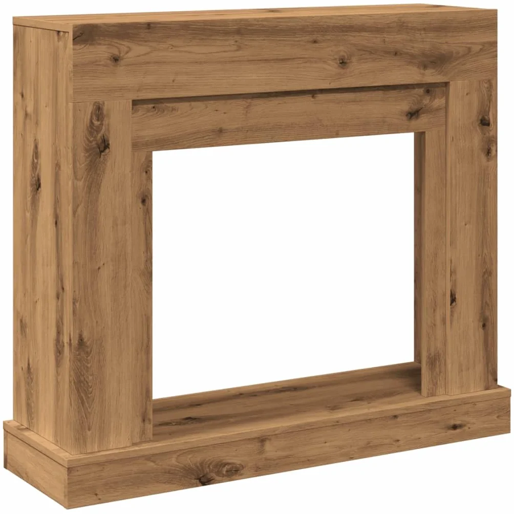 Gecheer Cornice per Camino, Design Funzionale con Ripiano, Compatibilità LED 100x30x87,5 cm Truciolato