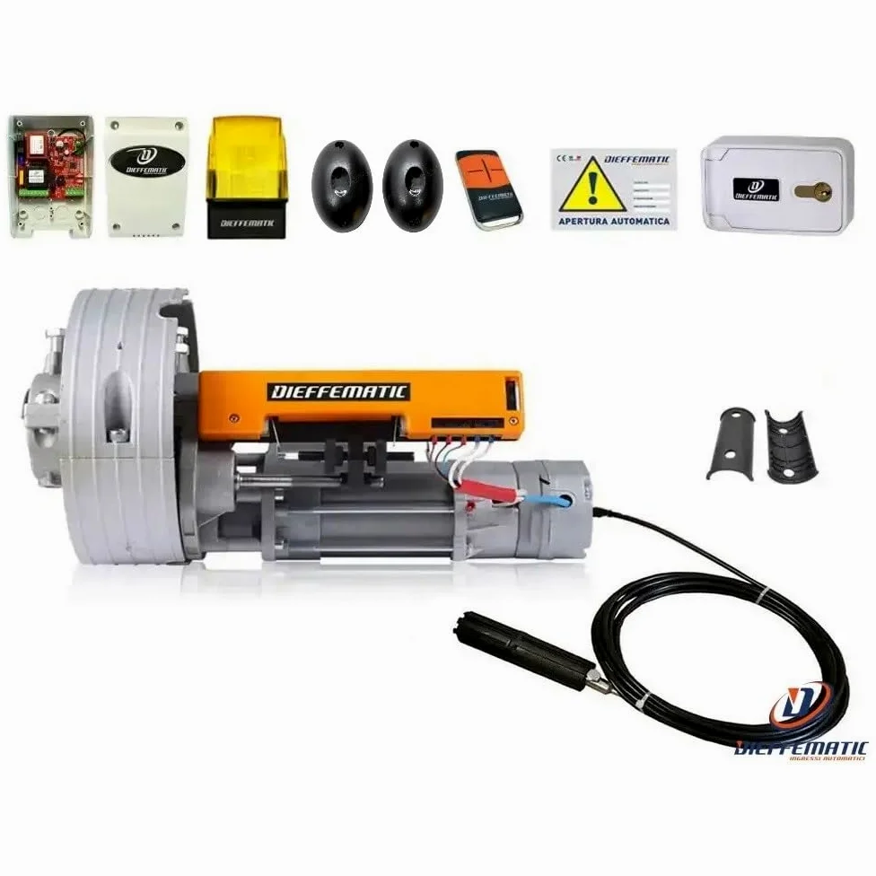 KIT MOTORE 140KG SERRANDA + ELETTROFRENO + CENTRALINA + FOTOCELLULE+ TELECOMANDO