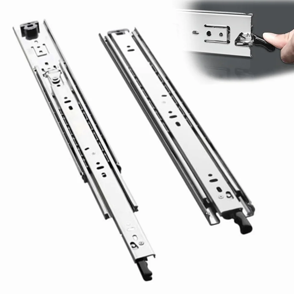 Guide Per Cassetti Pesanti Con Blocca Guide Cassetti Industriali 250 300 350 400 450 500 550 600 650 700 750 800 850 950 1000mm Guide Telescopiche Per Cassetti Gravosi(400mm/16in)