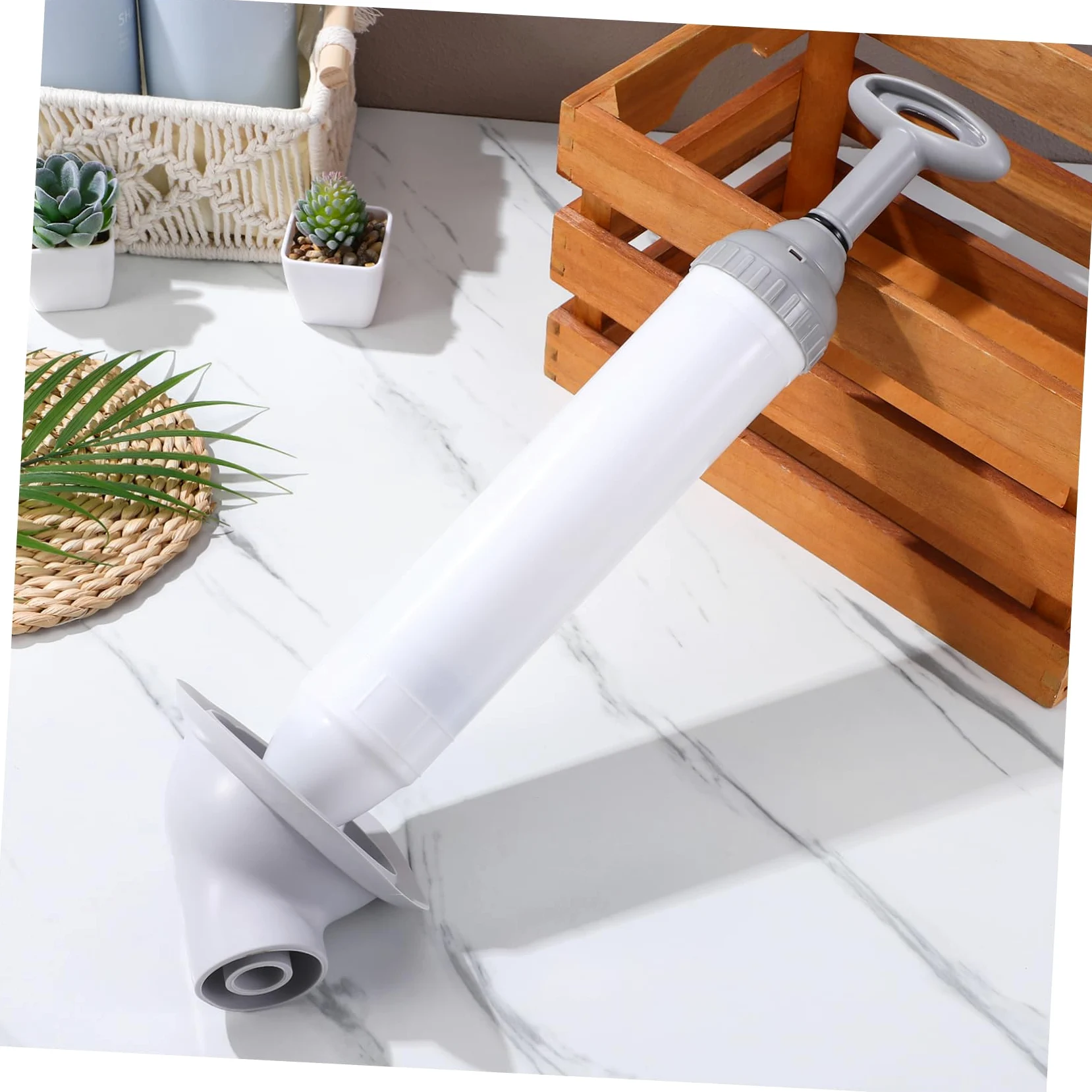 SHINEOFI Sturalavandini per WC a Pressione, Sblocco Rapido per Scarichi e Lavandini, Testa Curva, Struttura Robusta in Acciaio Inox e Pp, Bagno e Cucina