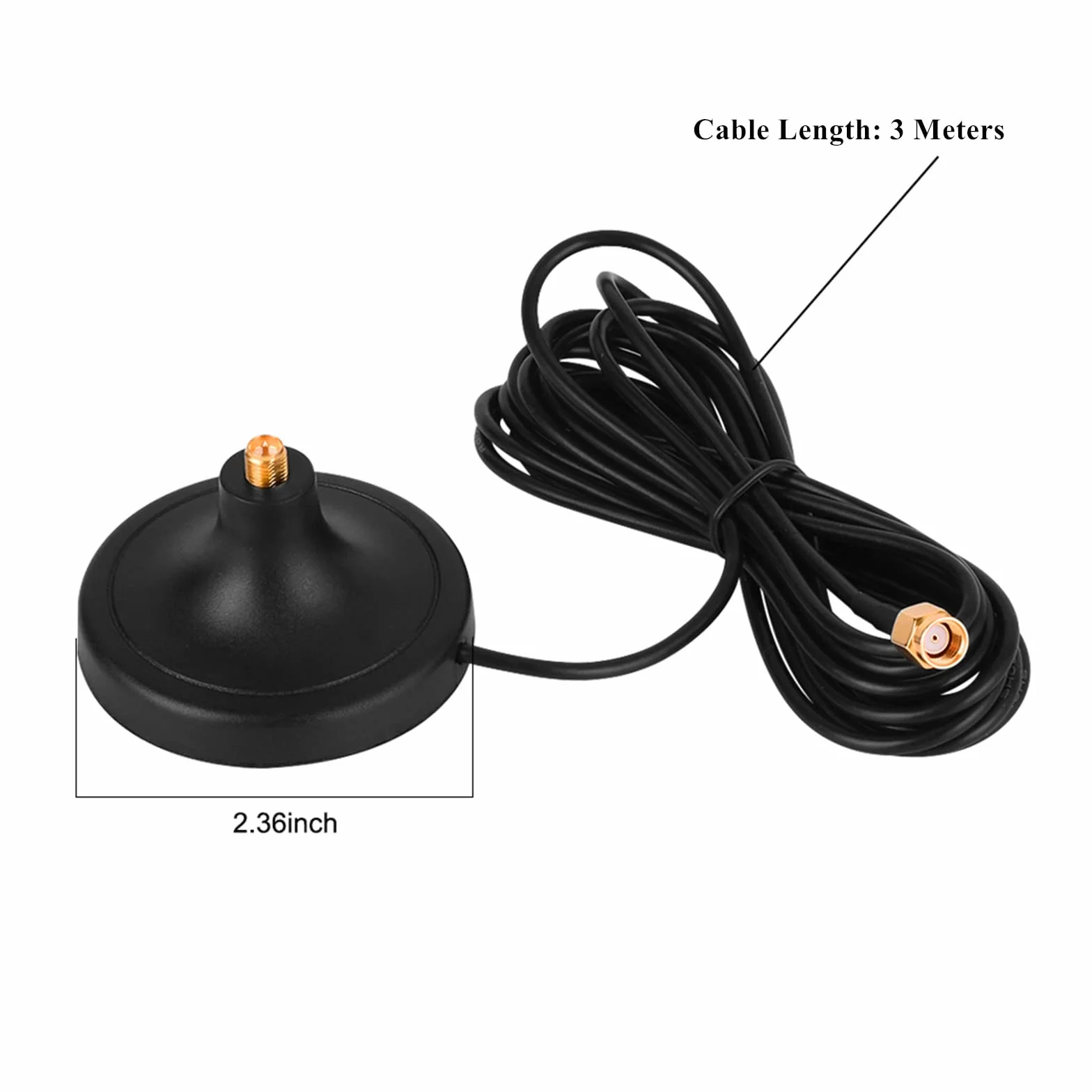 Cavo SMA Prolunga Antenna 3M, Maschio a Femmina RG174 Coassiale per Modem Router Cellulare 2G 3G 4G LTE WiFi