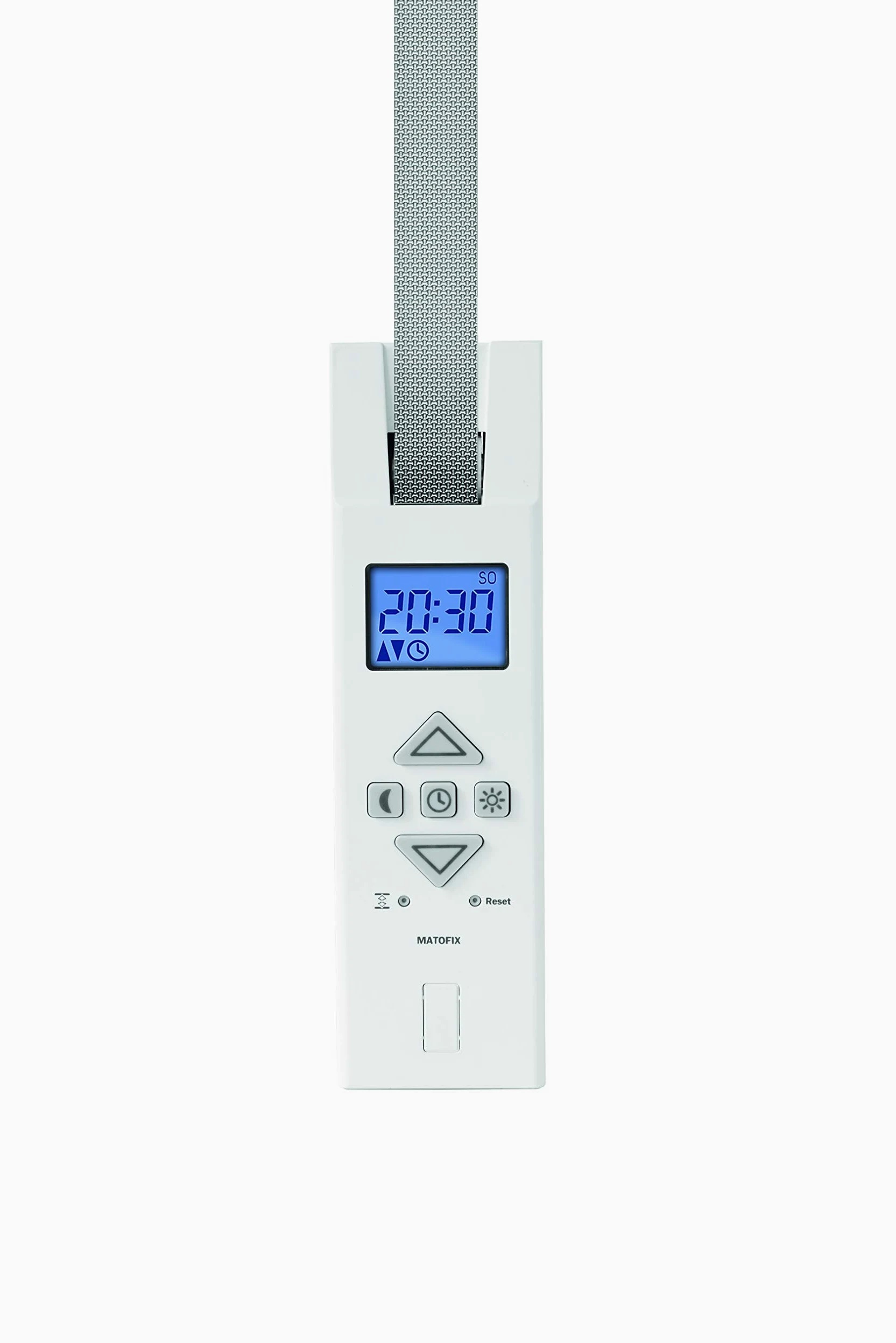 PRO - Avvolgitore per cinghia elettrica da 17 a 23 mm, incassato, forza di trazione fino a 45 kg, tempo di guida fisso regolabile, schermo con presa di alimentazione
