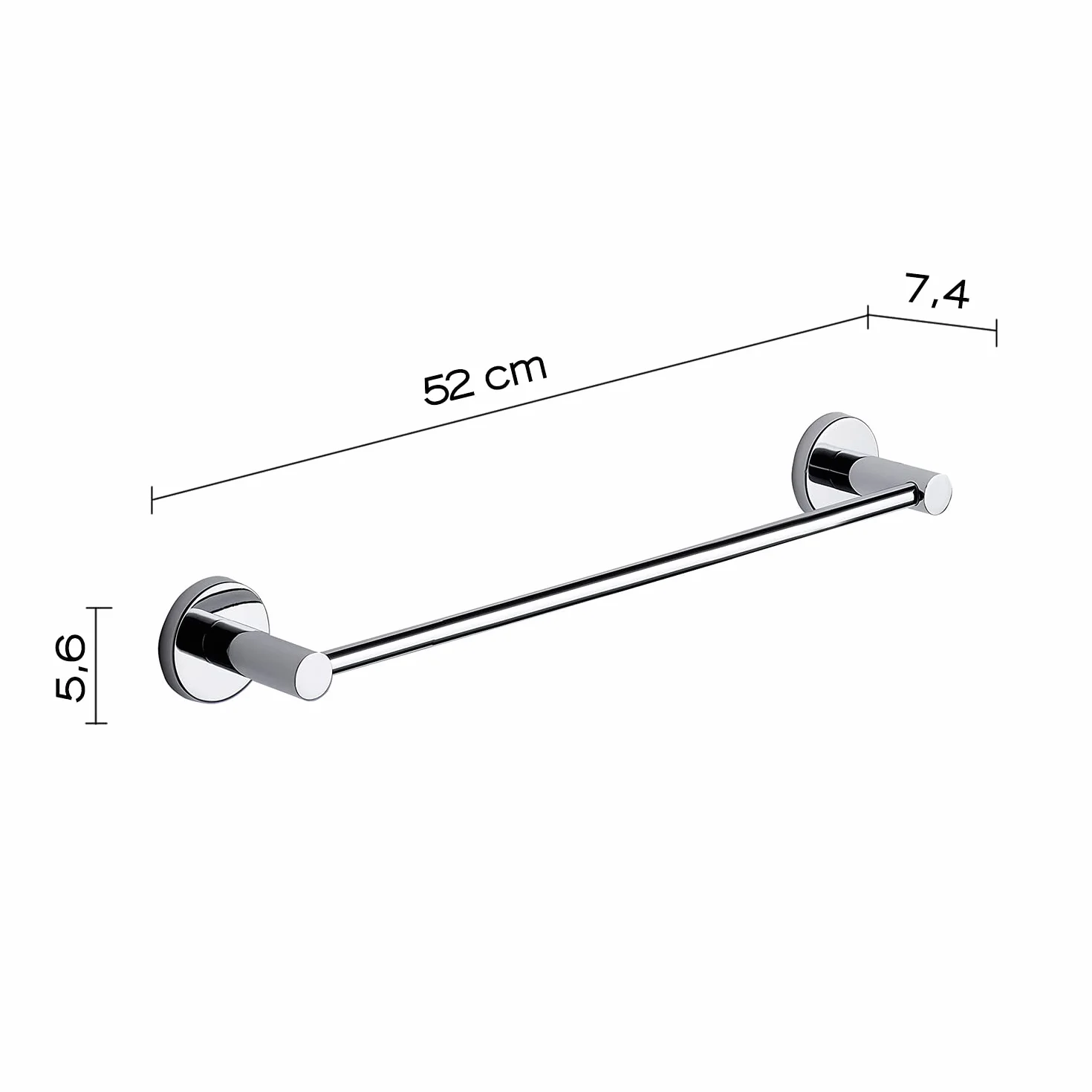Gedy Portasalvietta 45 cm cromato Felce