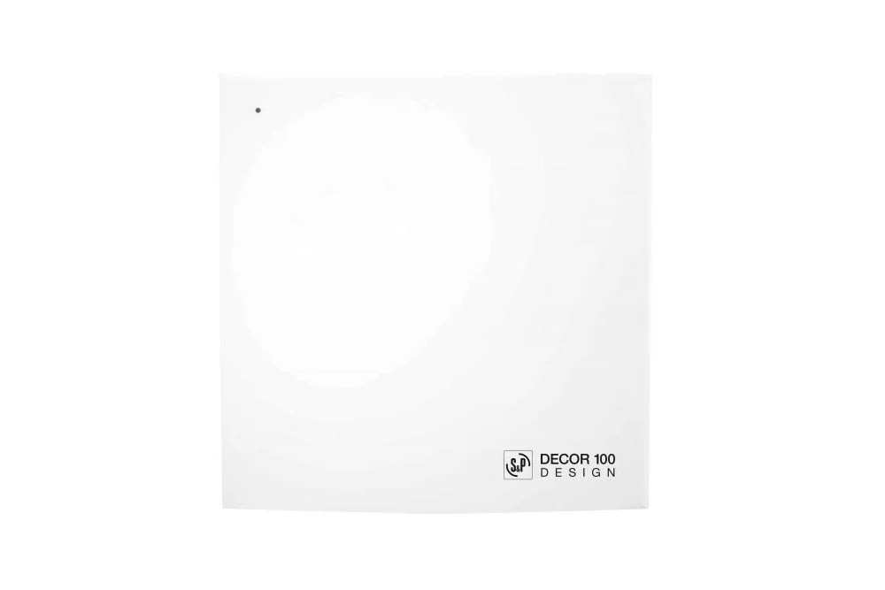 Aeratore extra piatto Decor 100 CZ, 10,7 W, 80 m3/h, con valvola di ritegno