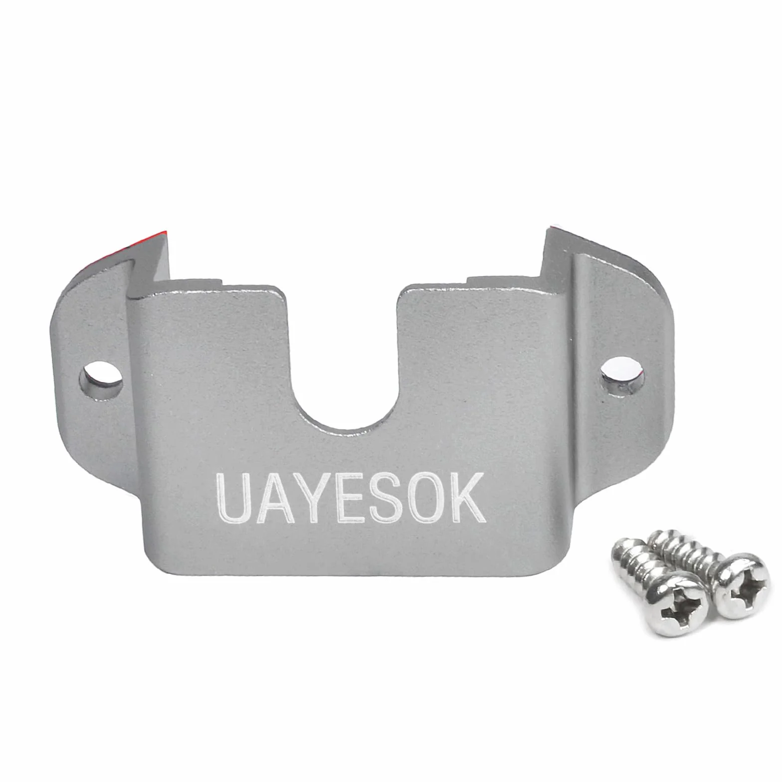 UAYESOK Supporto 3 in 1 per auto, walkie talkie, radio e altoparlante, supporto per microfono e dispositivo mobile, supporto radio CB con adesivo 3M per Baofeng Kenwood Motorola Quansheng (grigio, 1