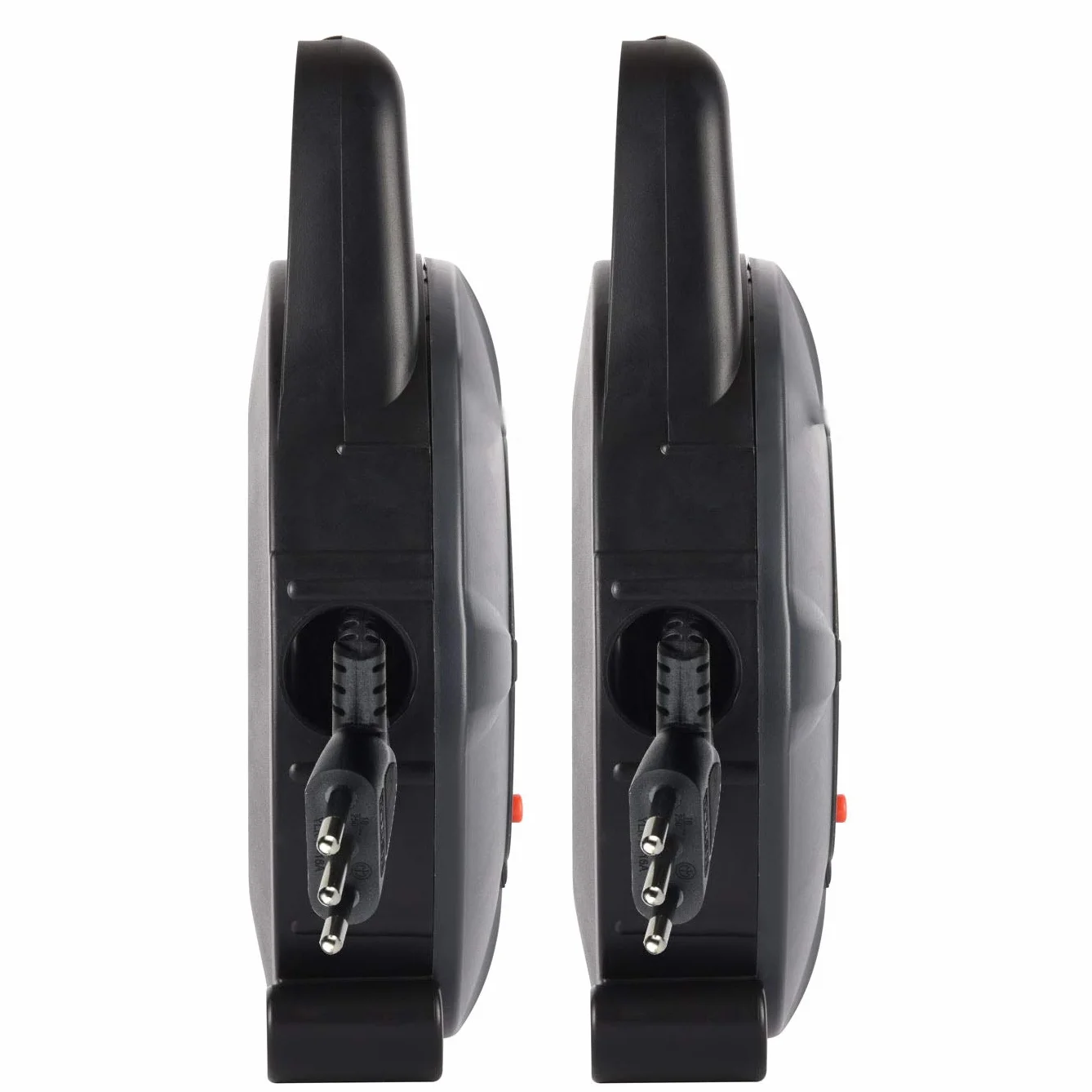 Electraline 49025 Prolunga Elettrica con Avvolgicavo 5 mt, 4 Prese Polivalenti (Schuko + 10/16A), Spina 16A, Sezione Cavo 3G1,5 mm², Grigio/Nero