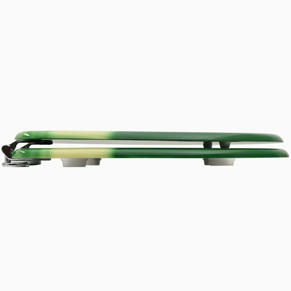 Set di 2 sedili anteriori WC con coperchi in MDF verde gocce d'acqua 02_0002975