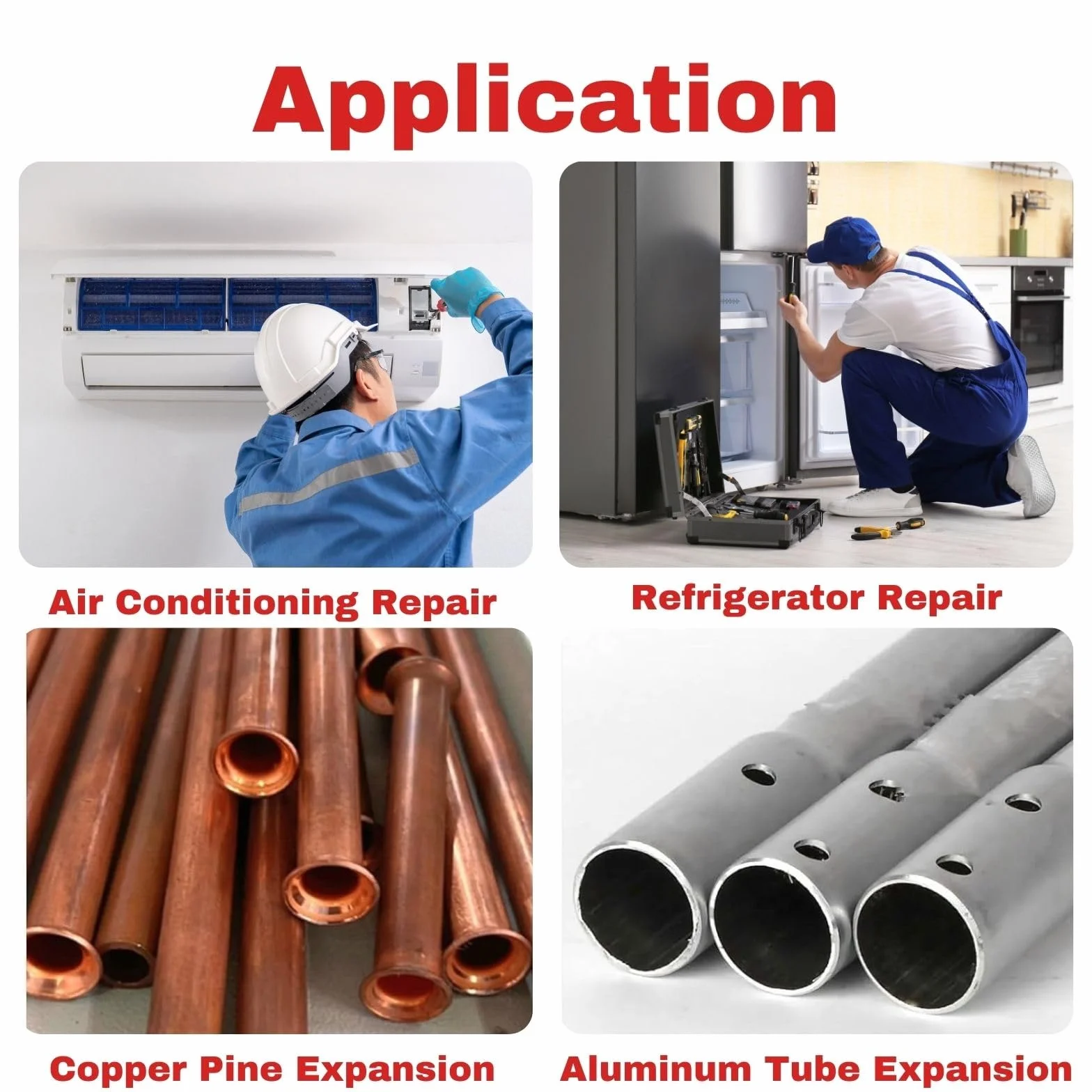 Jadeshay Espansore per Tubi 5 in 1 Punte per Trapano Multifunzione HVAC Strumento di Espansione per Tubi in Rame 1/4" 3/8" 1/2" 5/8" 3/4"