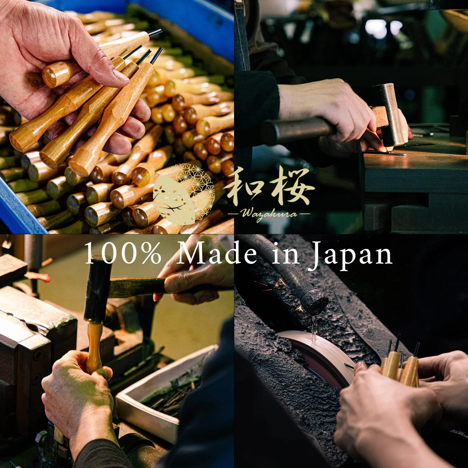 Wazakura Set di Attrezzi per la Creazione di Jin e Shari per Bonsai con Sgorbia Rotonda, Smussato a Singolo Angolo e a V, Lavorazione del Legno (Kit da 3 Pezzi per Jin e Shari per Bonsai)
