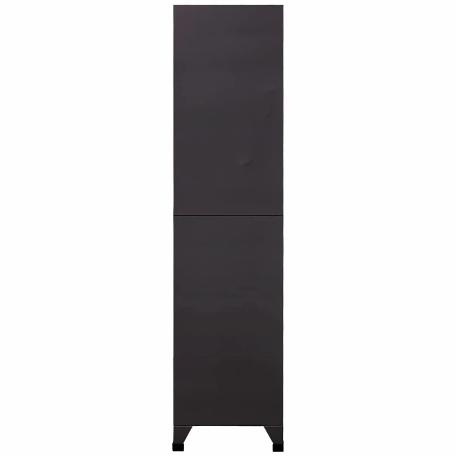 Armadietto Spogliatoio, Armadio con Serratura, Armadio Ufficio, Armadio in Metallo, Armadietto con Chiave Antracite e Rosso 90x45x180 cm Acciaio