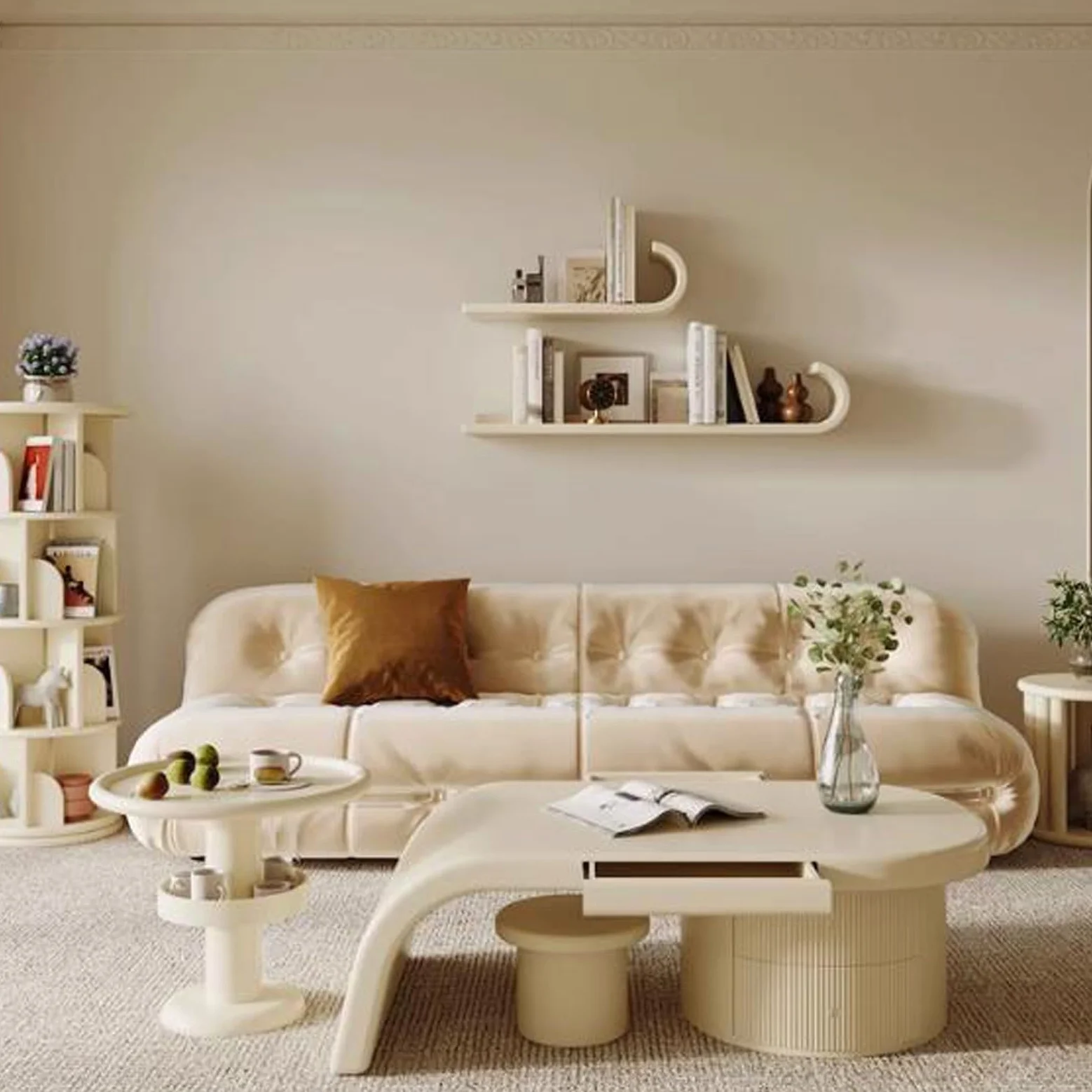 Mensola galleggiante Mensole sospese da parete, mensole esposizione a for camera letto, soggiorno, libreria sospesa, moderne for organizzazione cucina, bagno sospeso, montate a(60 * 20CM)